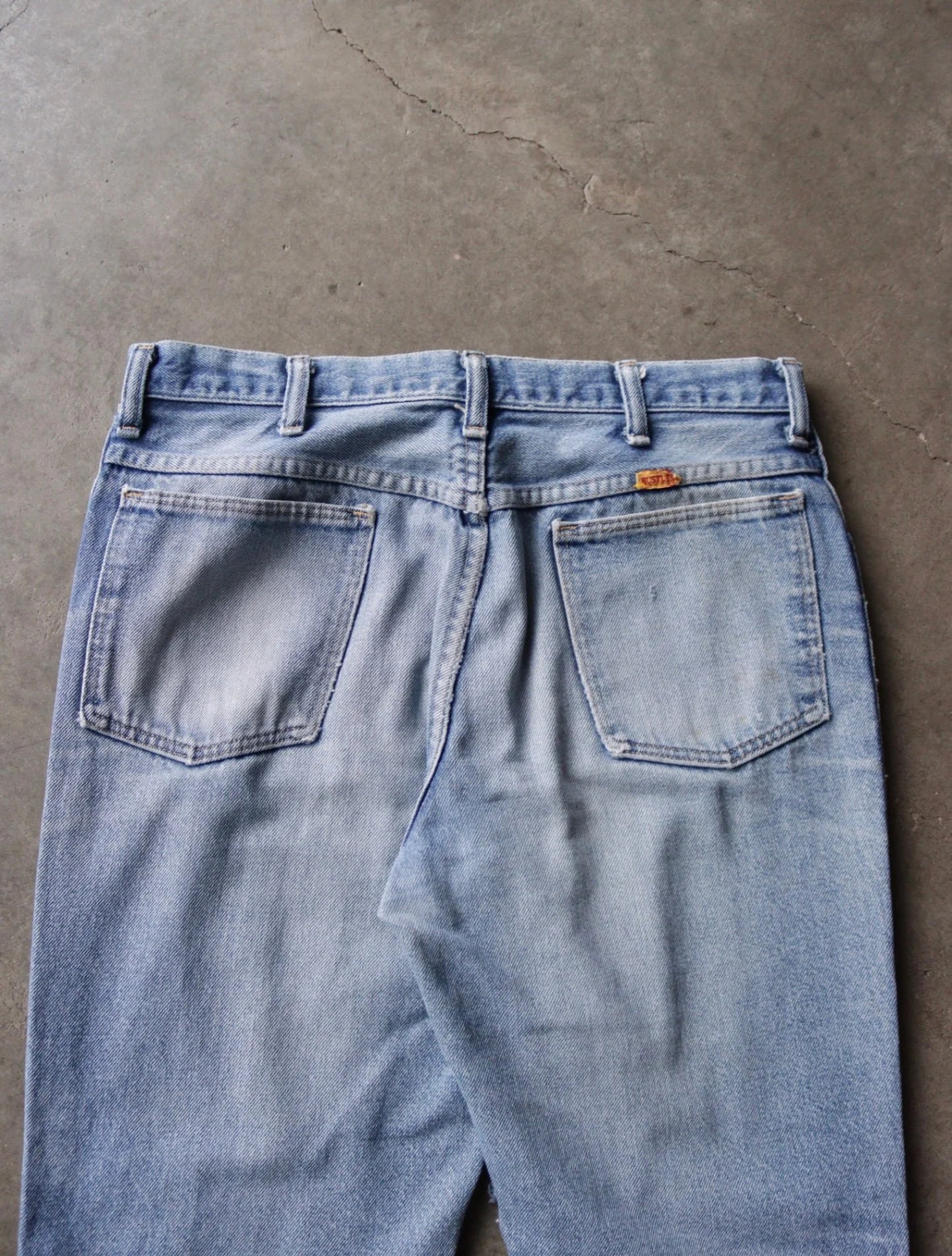 1990S THRASHED DENIM LEE PANTS