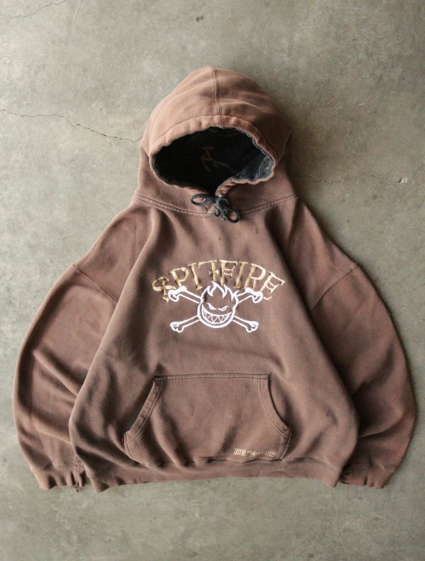 1990S FADED SPITFIRE HOODED SWEATSHIRT