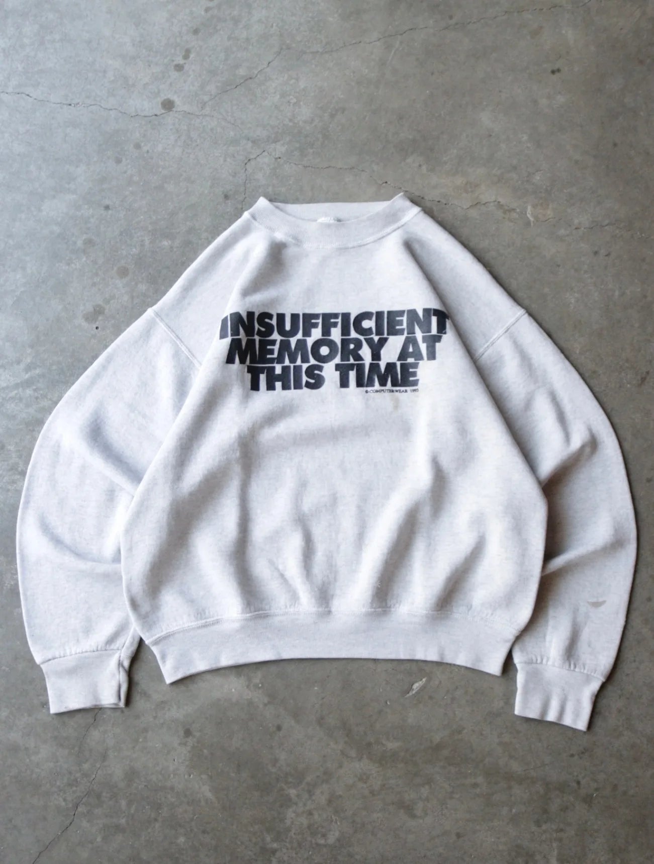 1990S INSUFFICIENT MEMORY SWEATSHIRT