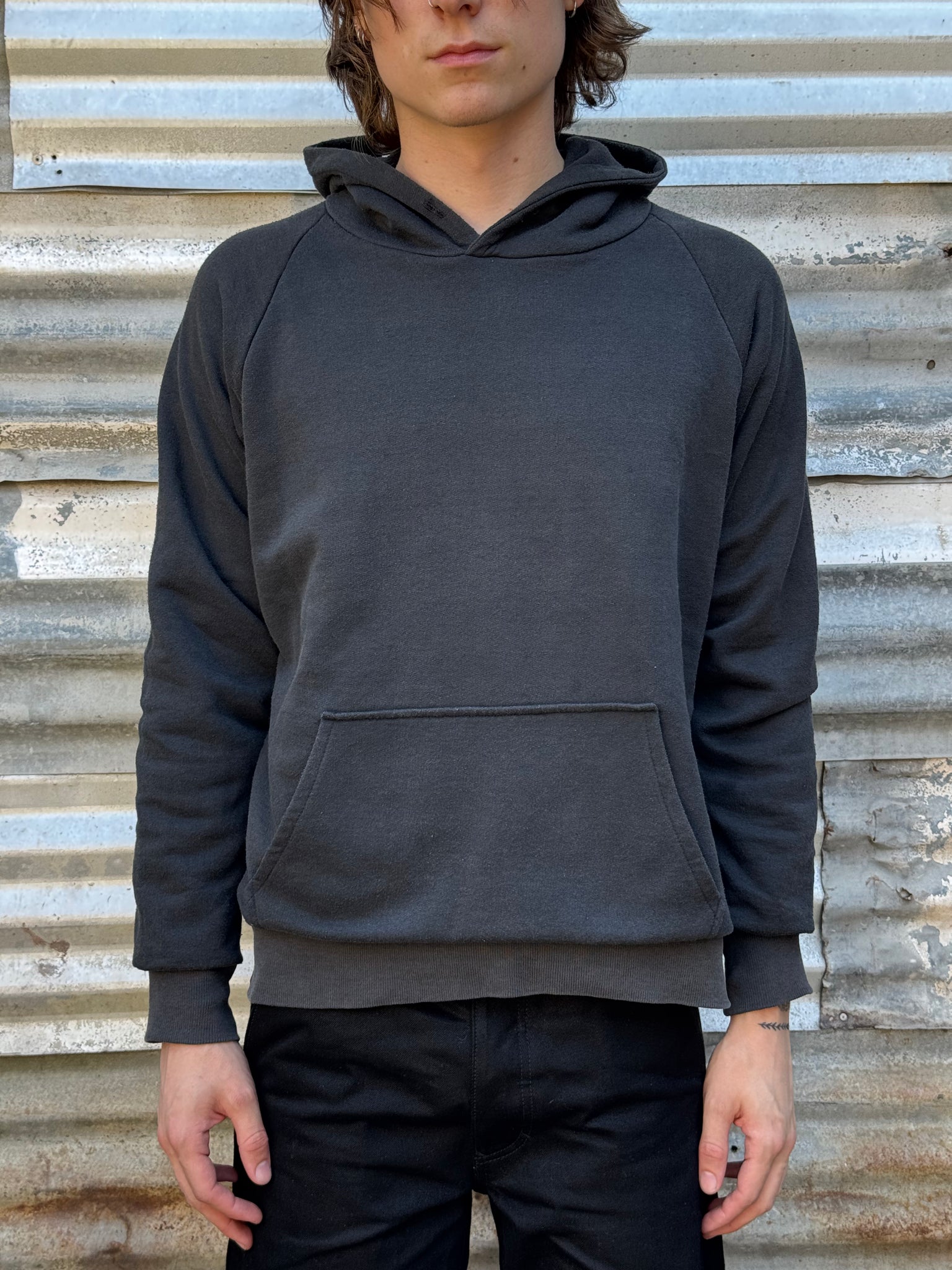 1990S CHROME HEARTS THERMAL LINED HOODED SWEATSHIRT