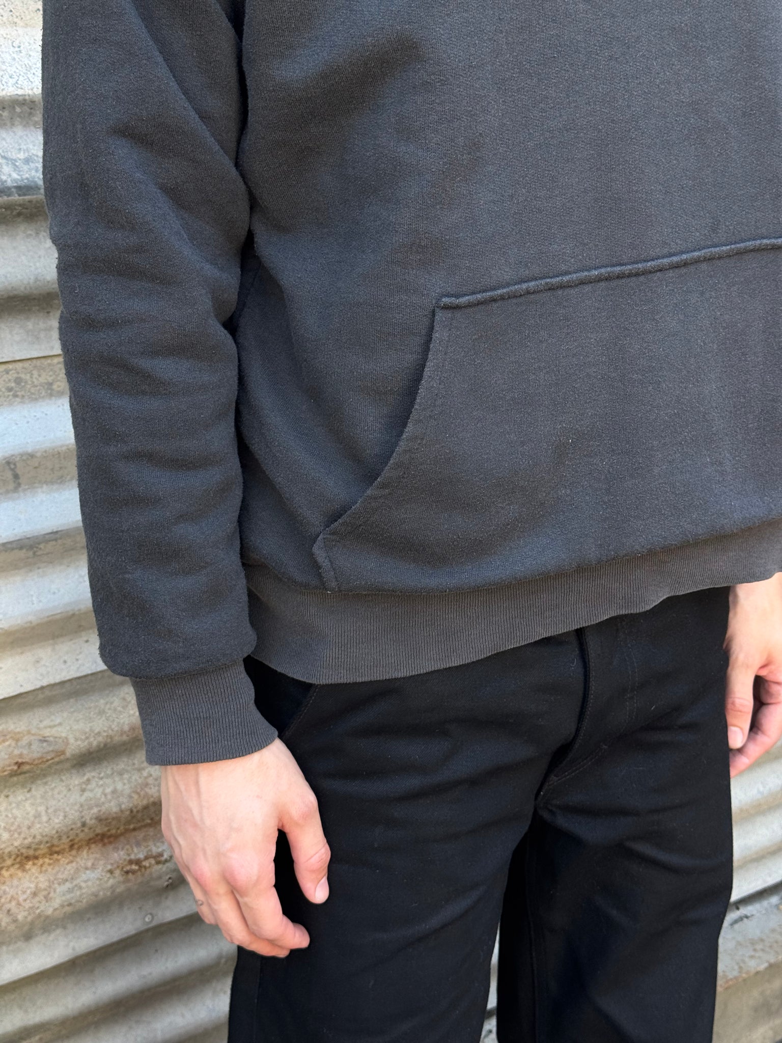 1990S CHROME HEARTS THERMAL LINED HOODED SWEATSHIRT