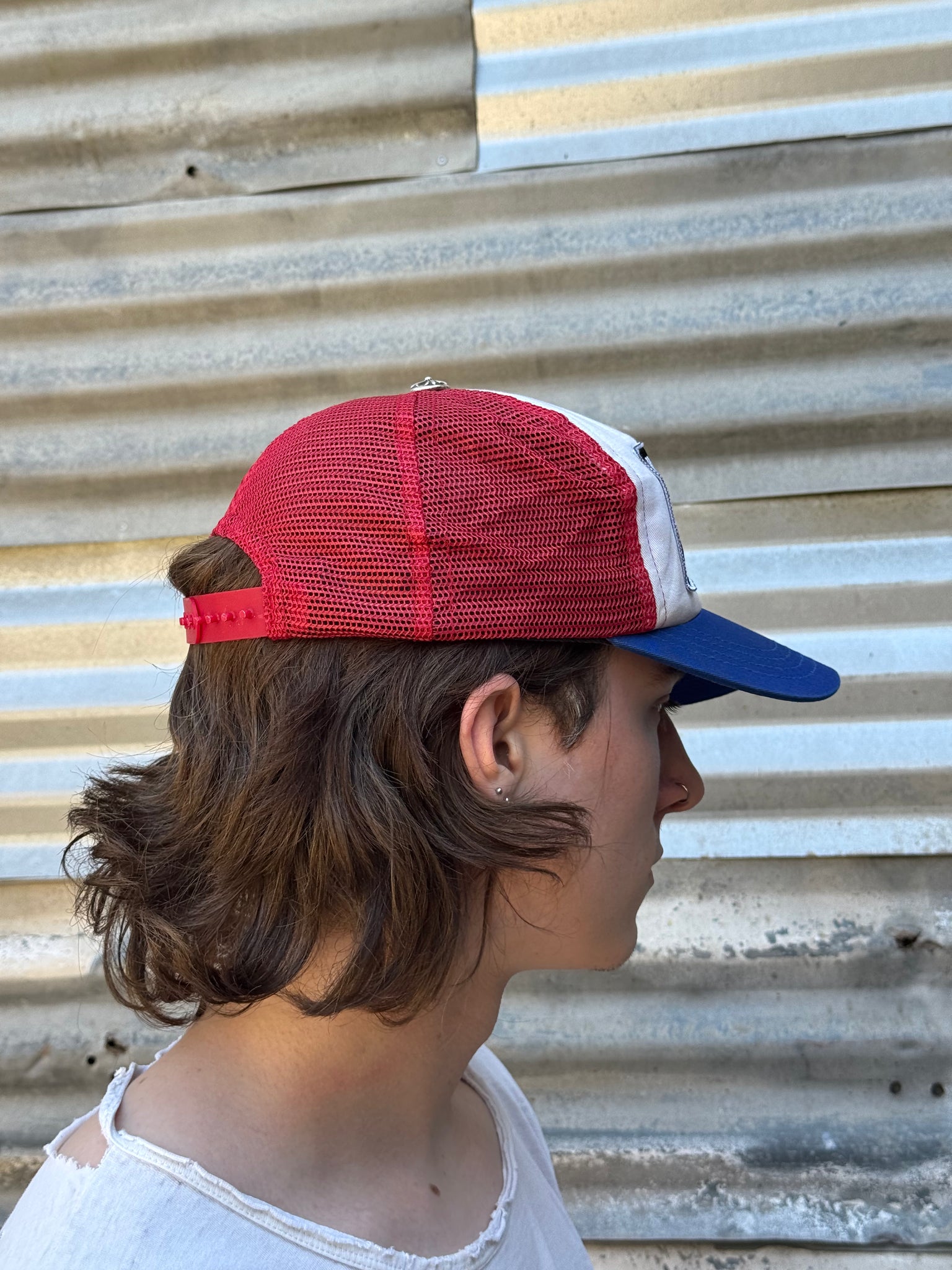 2000S CHROME HEARTS RED WHITE BLUE HAT