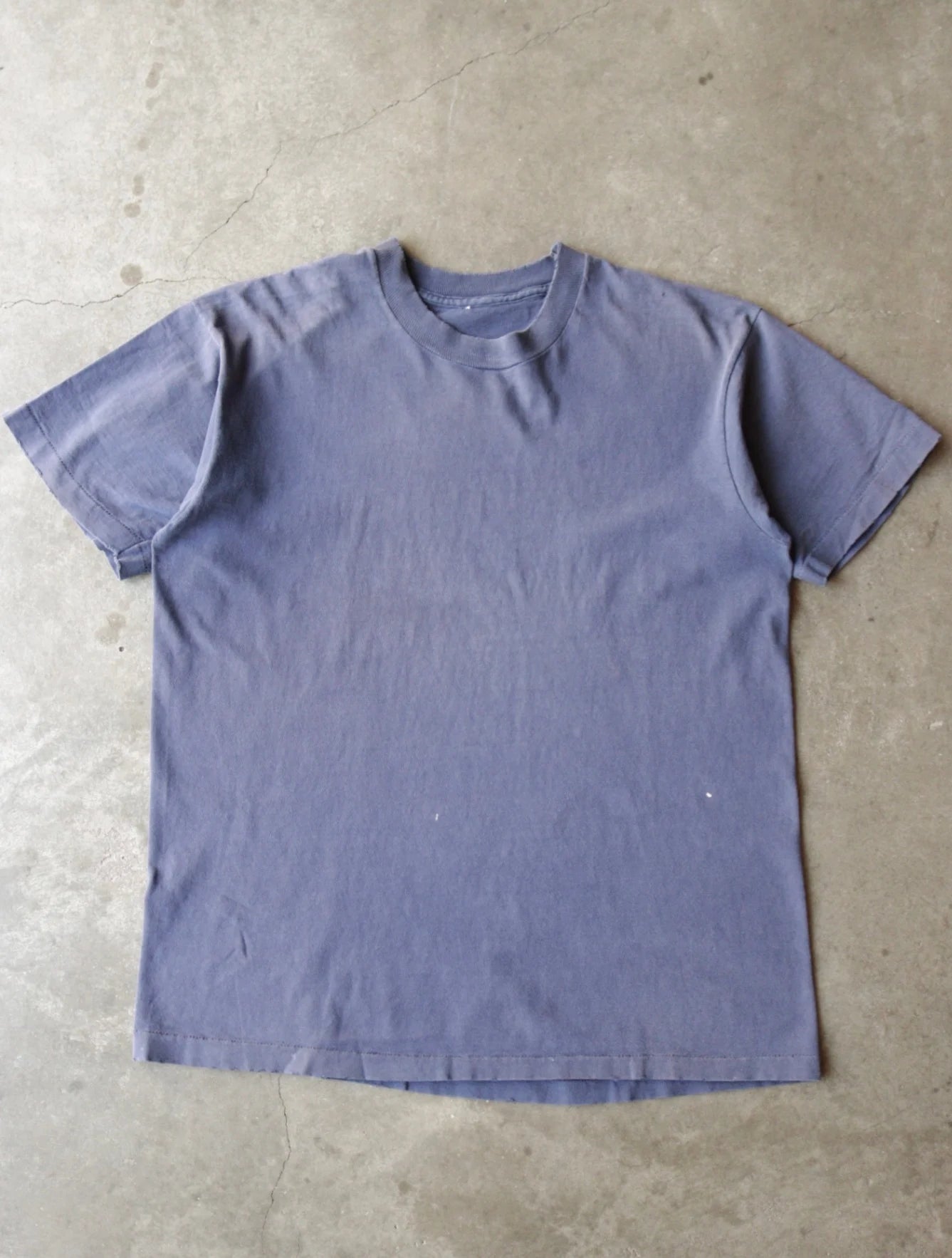 1990S BLANK FADED BLUE TEE