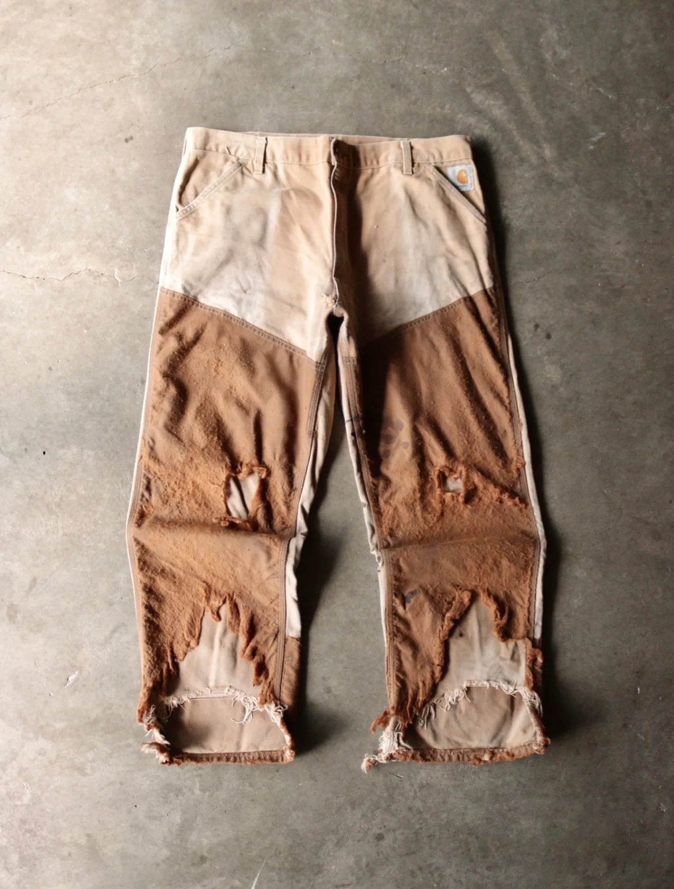 1980S THRASHED CARHARTT DOUBLE KNEE PANTS