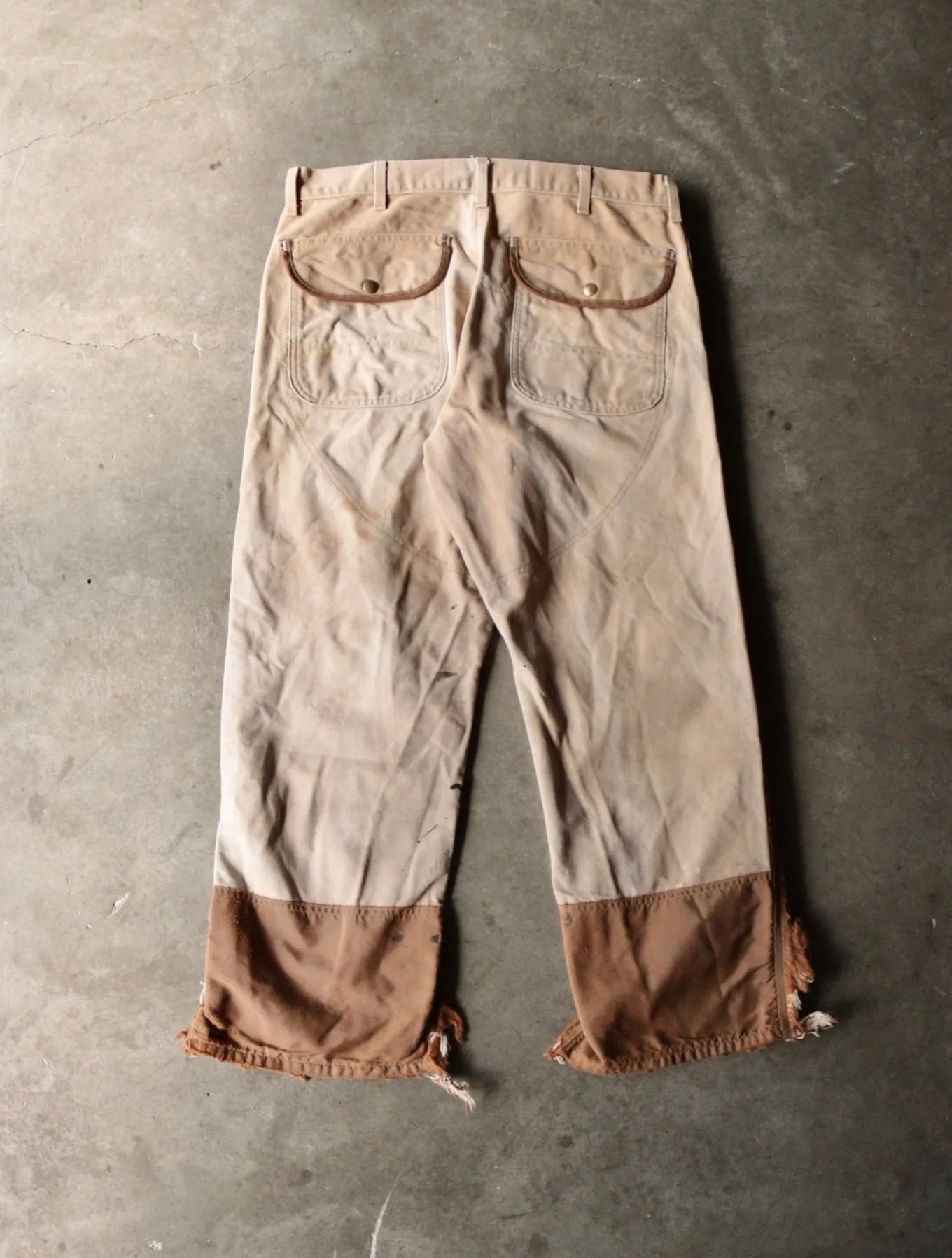 1980S THRASHED CARHARTT DOUBLE KNEE PANTS