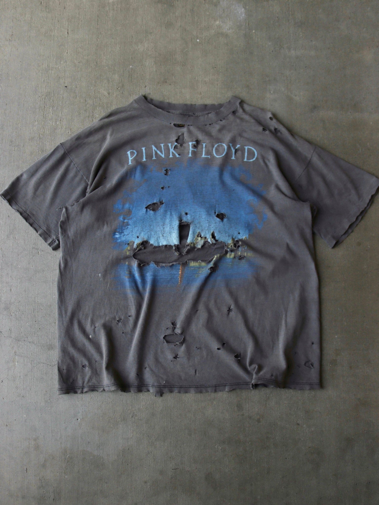 1992 Pink Floyd 'Wish You Were Here' Thrashed Band Tee - XL