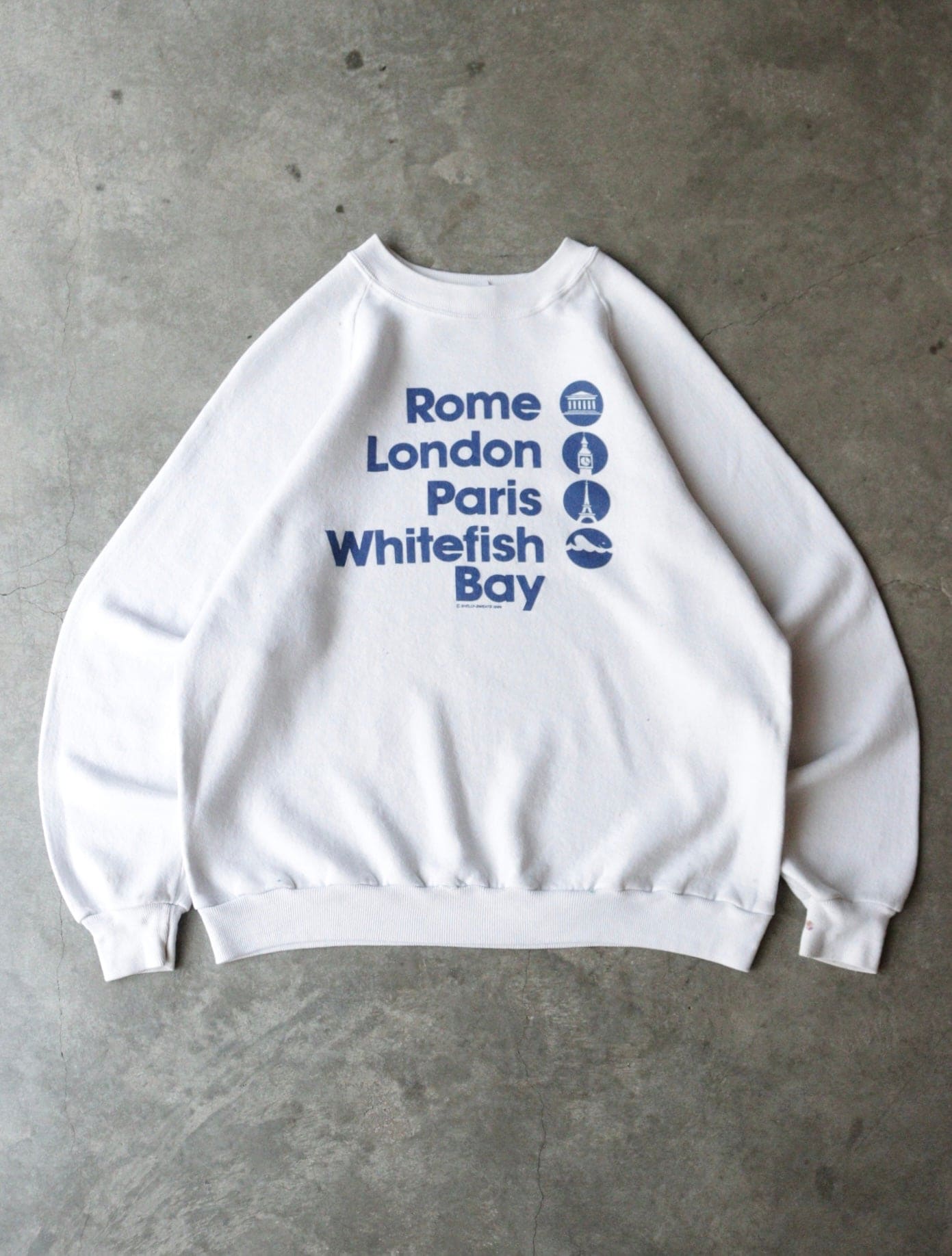 1990S ROME LONDON PARIS SWEATSHIRT