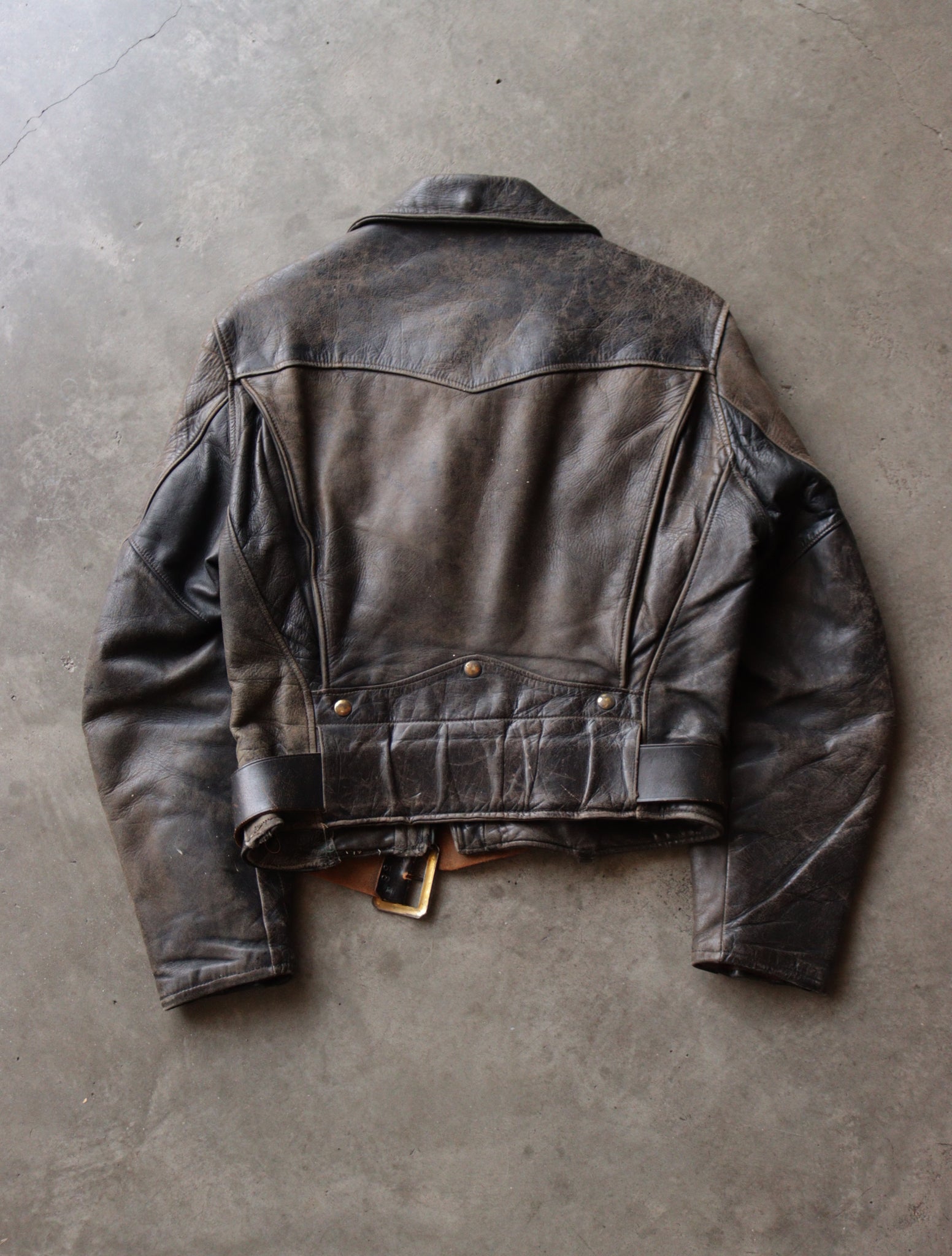1940S HERCULES D-POCKET HORSEHIDE LEATHER JACKET