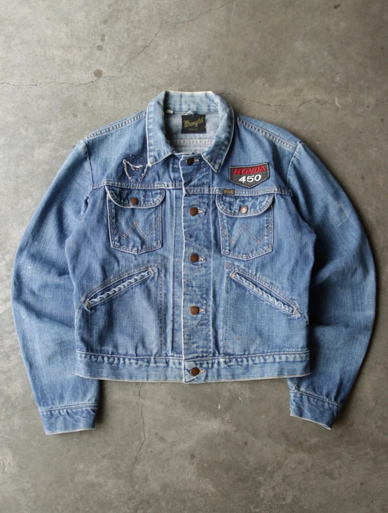 1990S WRANGLER HONDA 450 DENIM JACKET