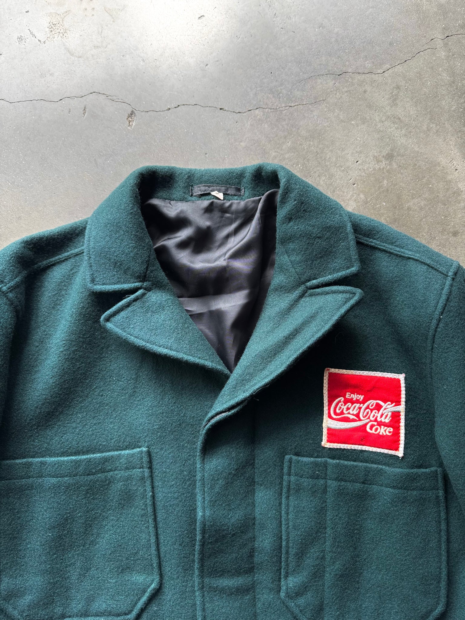 1970S JAPANESE COCA-COLA WORKERS WOOL WORK JACKET