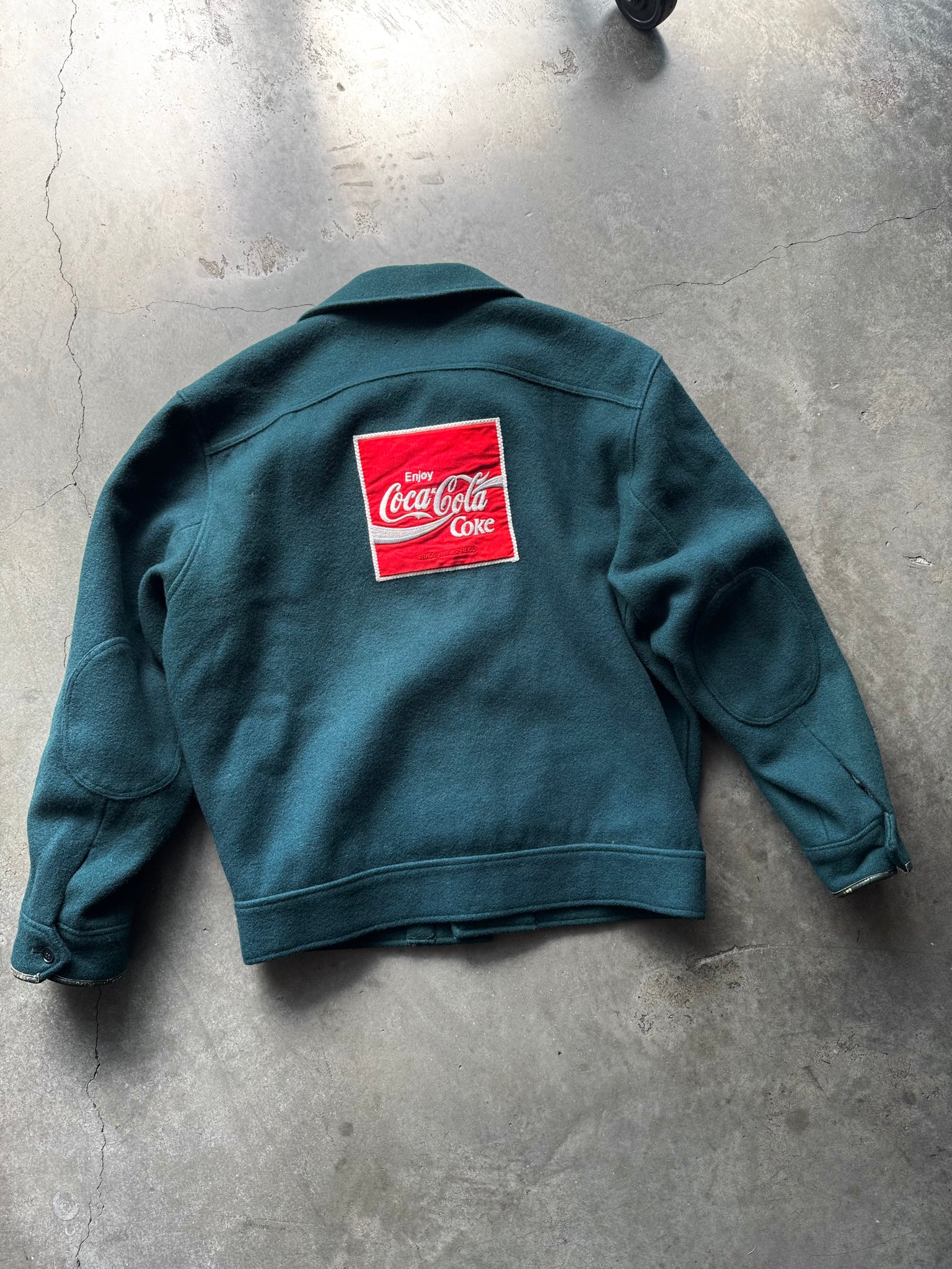 1970S JAPANESE COCA-COLA WORKERS WOOL WORK JACKET