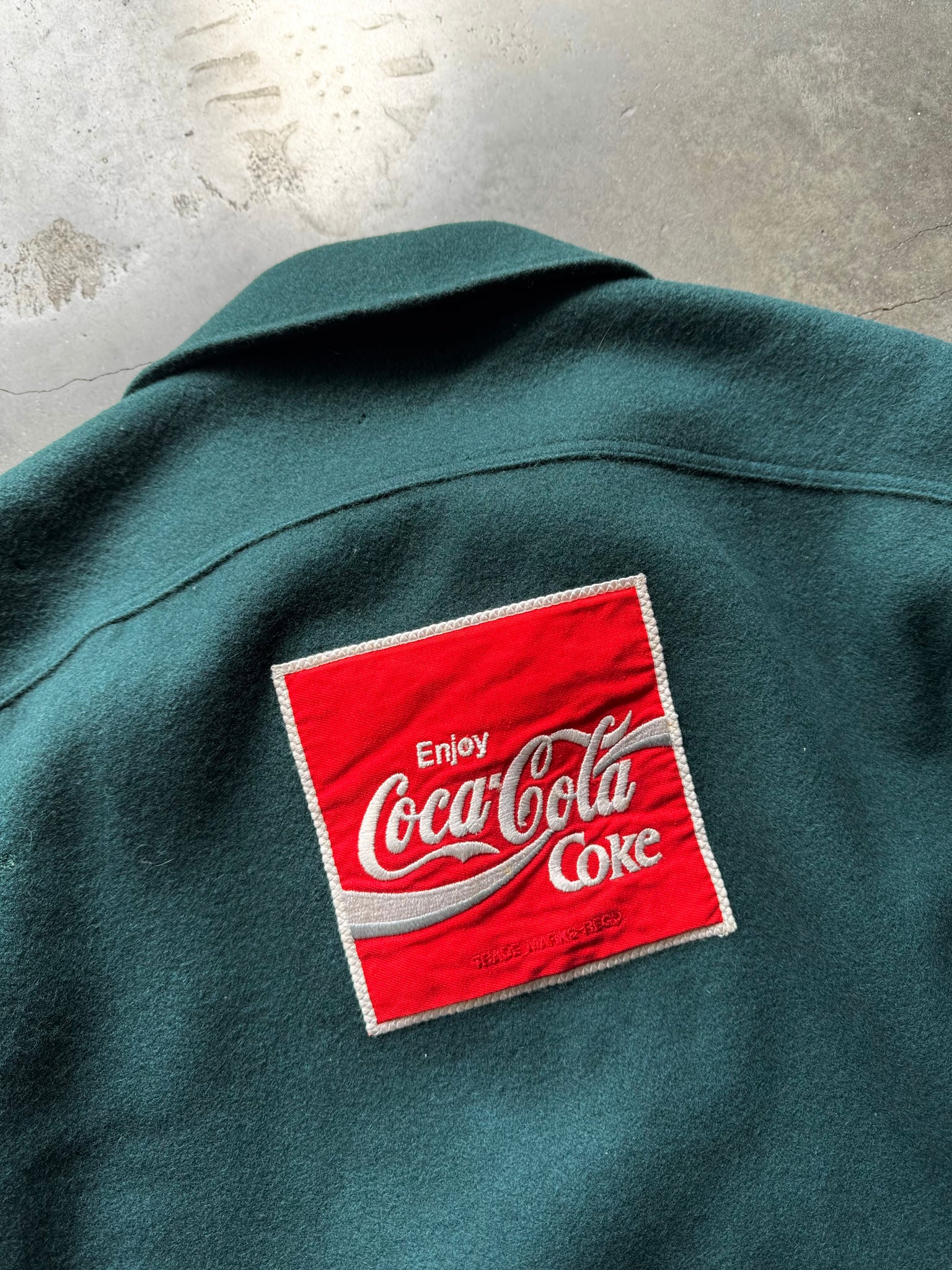 1970S JAPANESE COCA-COLA WORKERS WOOL WORK JACKET
