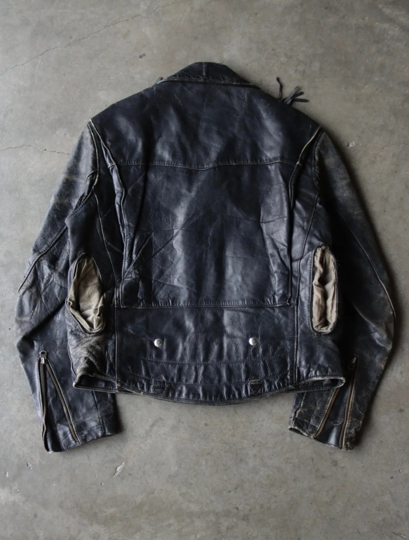 1960S LEATHER BIKER JACKET