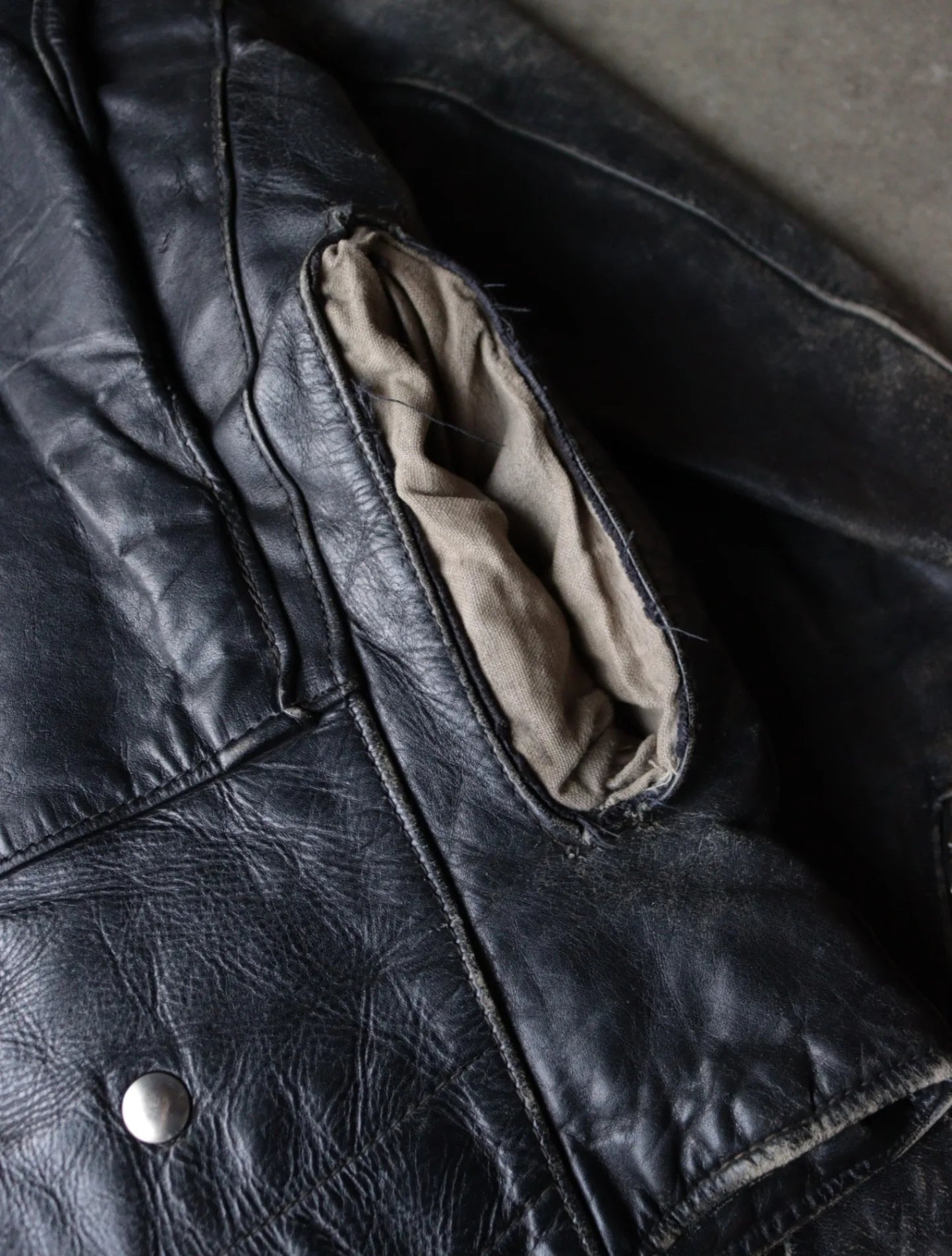 1960S LEATHER BIKER JACKET