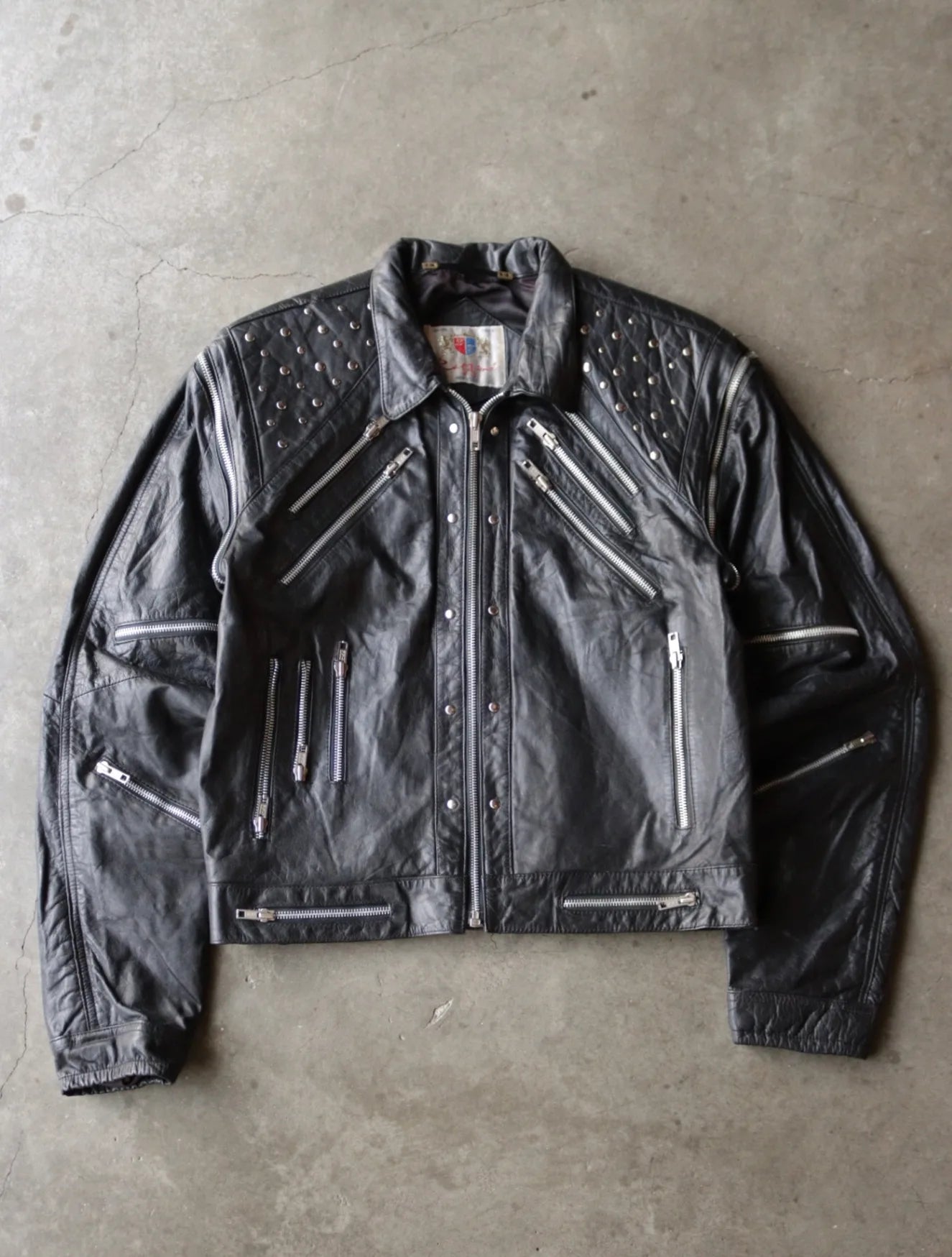 1990S ZIPPER BIKER JACKET