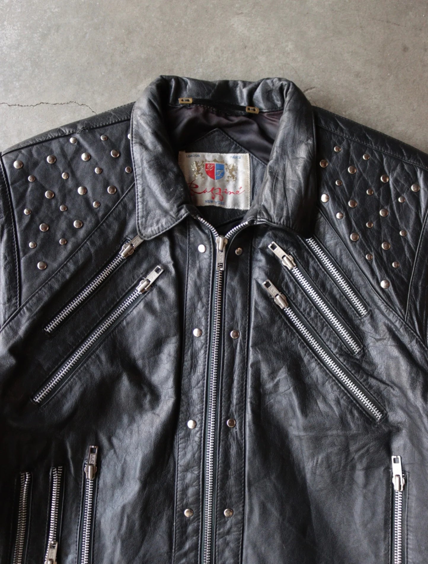 1990S ZIPPER BIKER JACKET