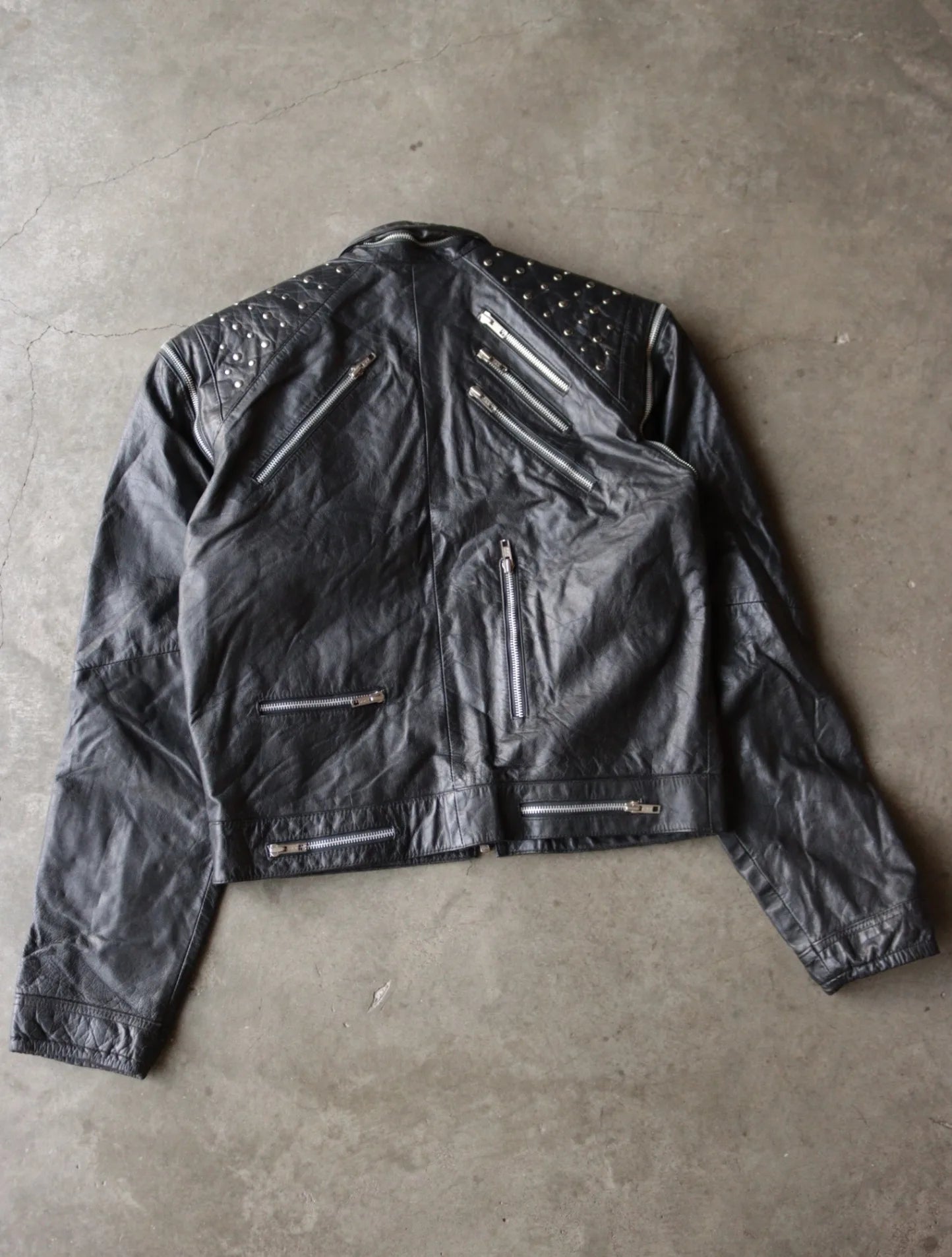 1990S ZIPPER BIKER JACKET