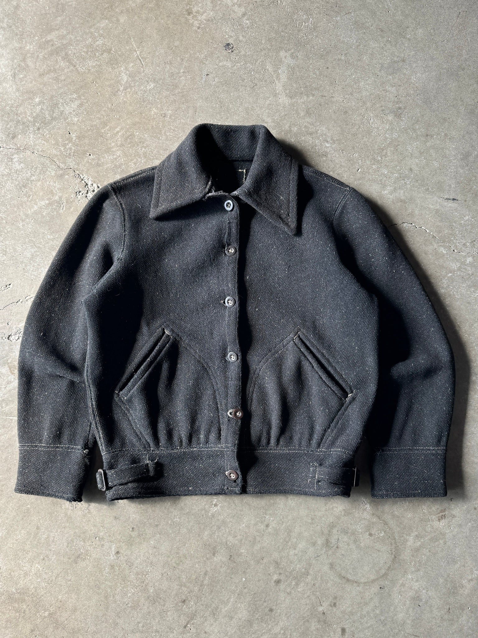 1930S FADED WOOL WORK COSSACK JACKET