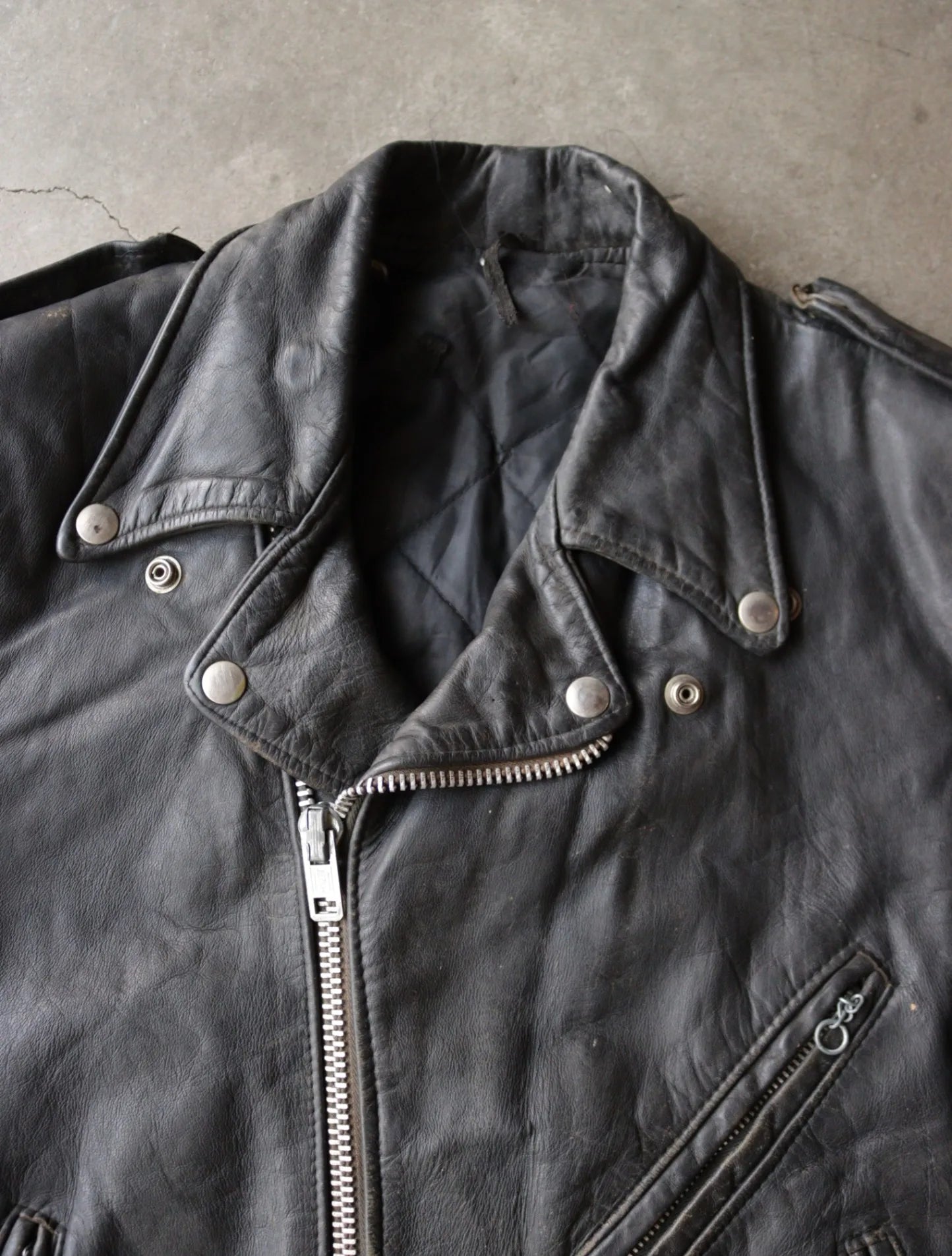 1960S LEATHER BIKER JACKET