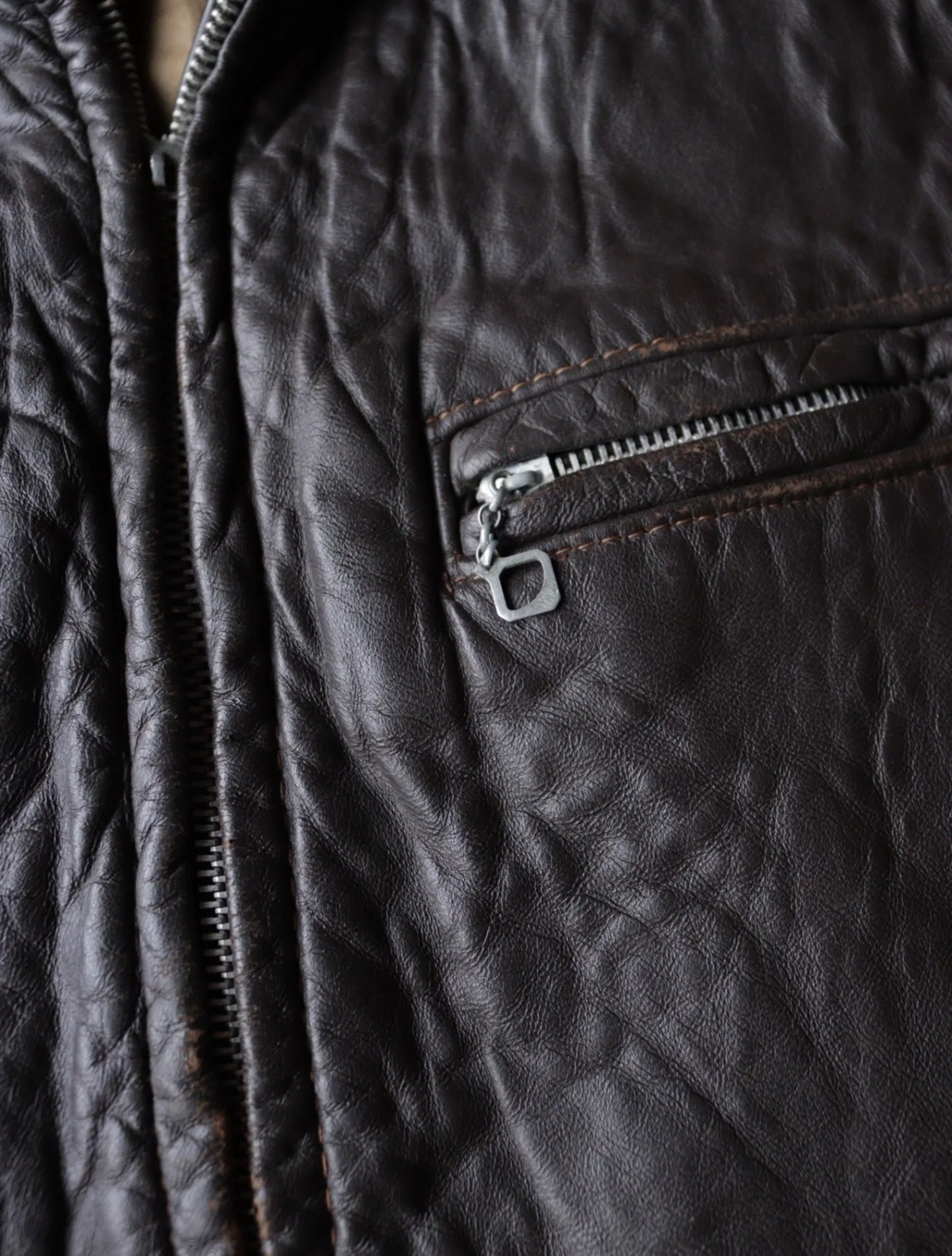 1990S LEATHER CAFE RACER JACKET