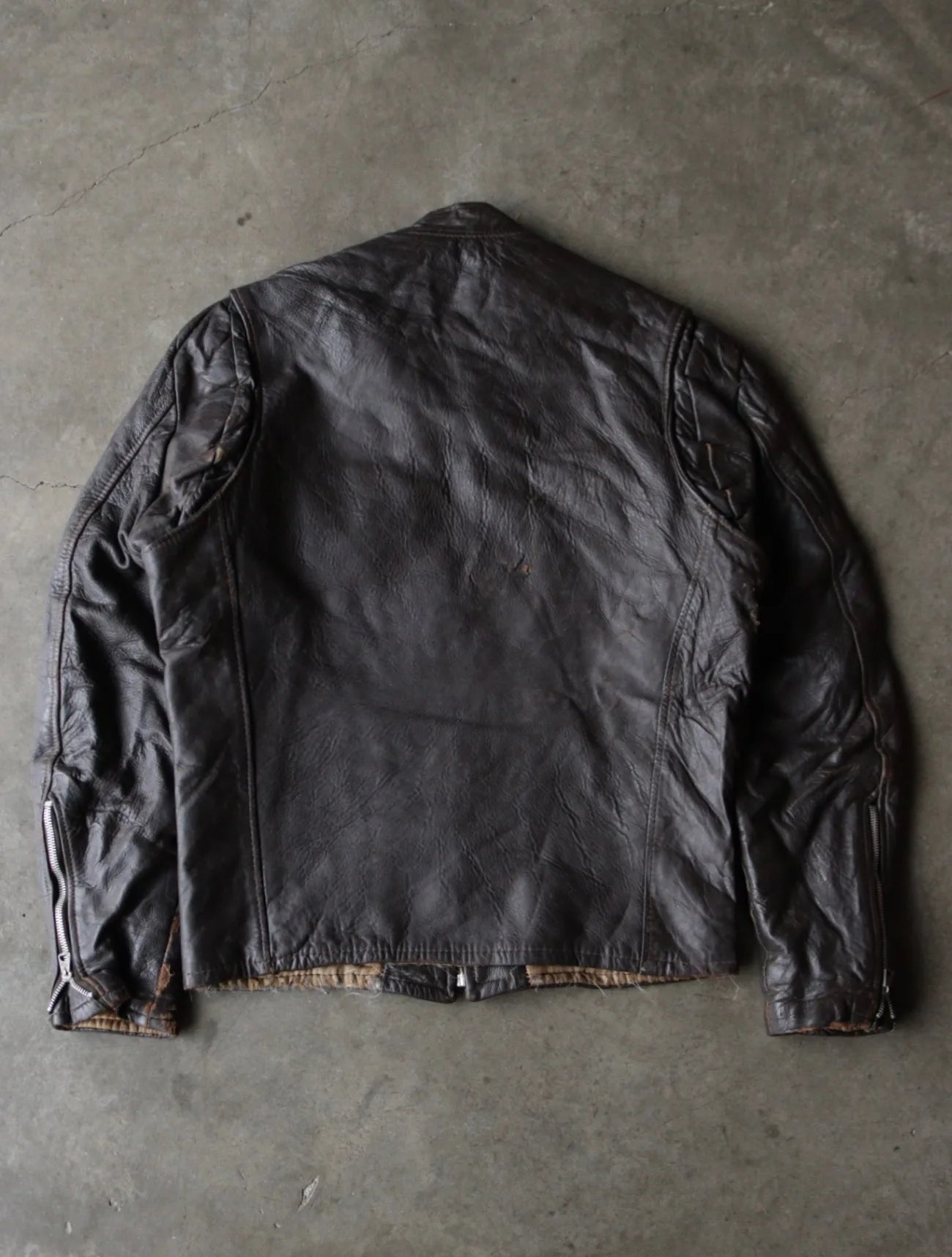 1990S LEATHER CAFE RACER JACKET