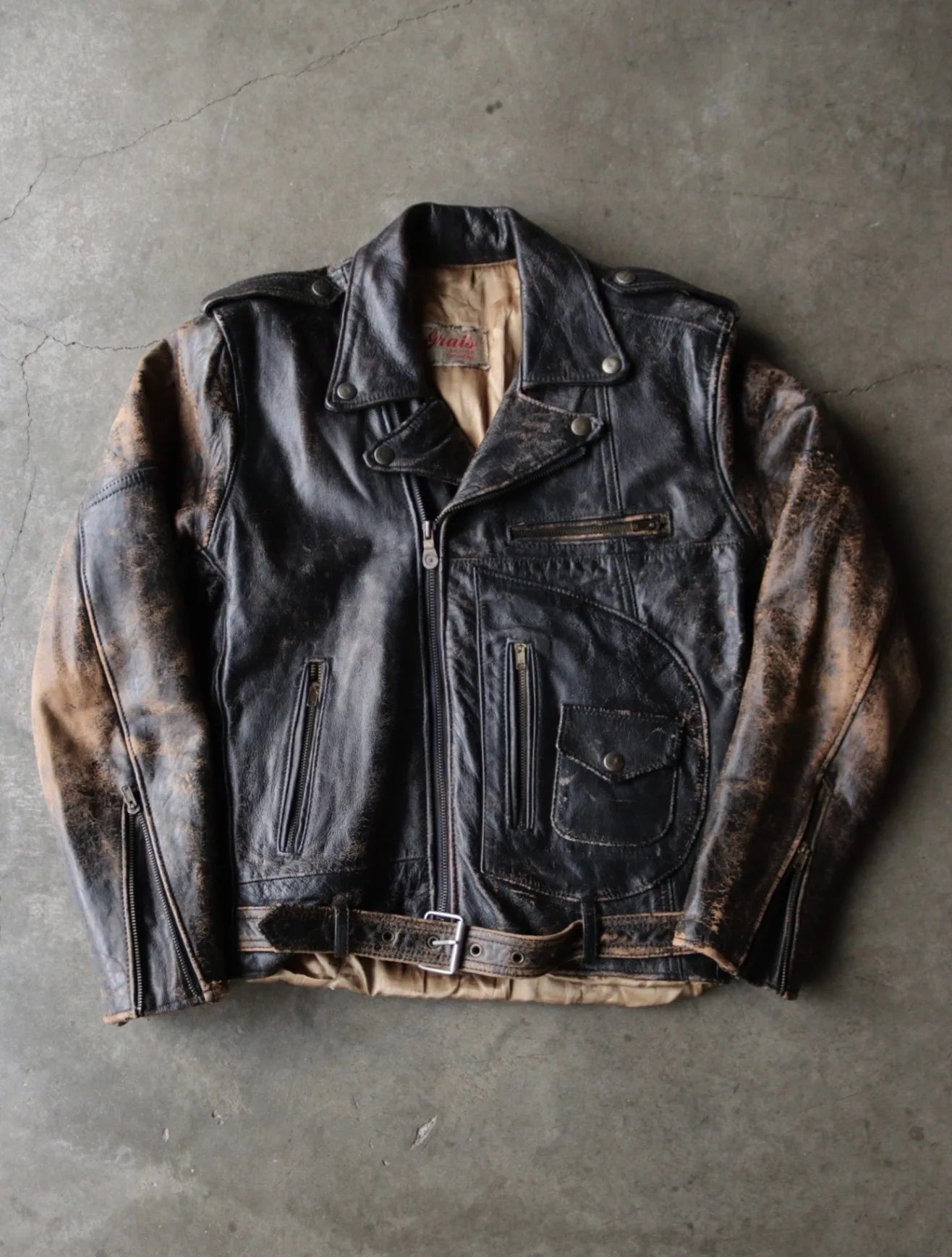 1980S D POCKET LEATHER JACKET