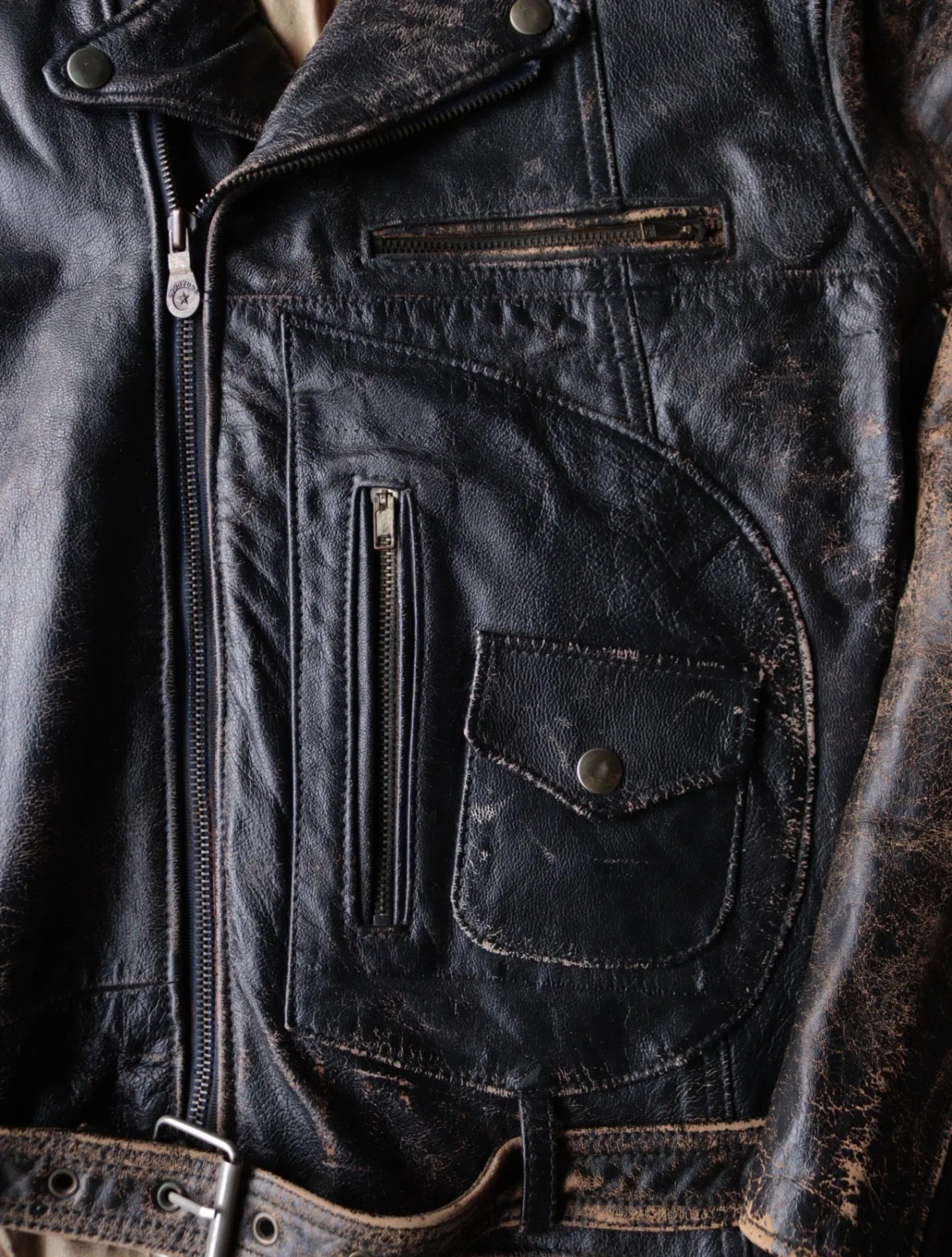 1980S D POCKET LEATHER JACKET