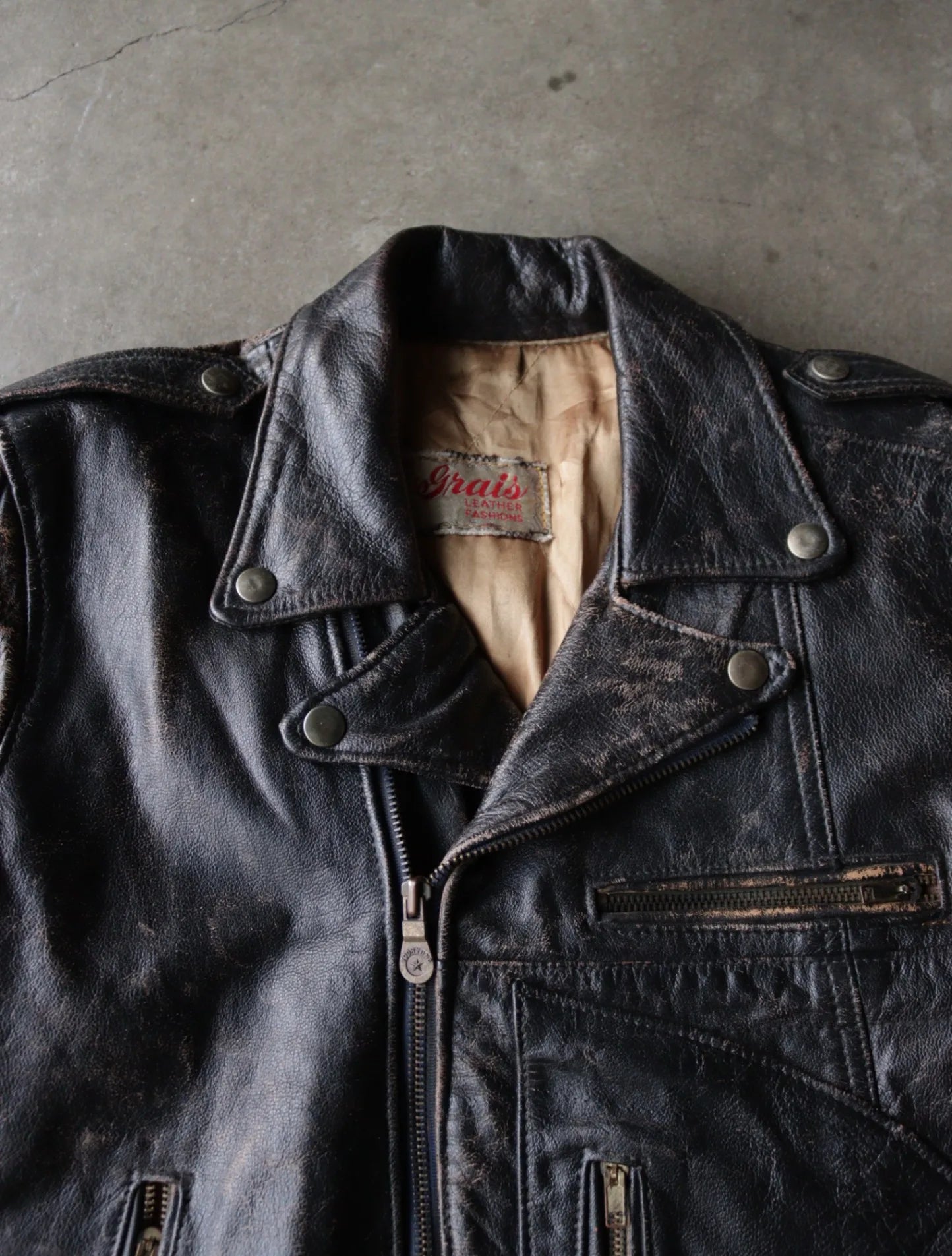 1980S D POCKET LEATHER JACKET