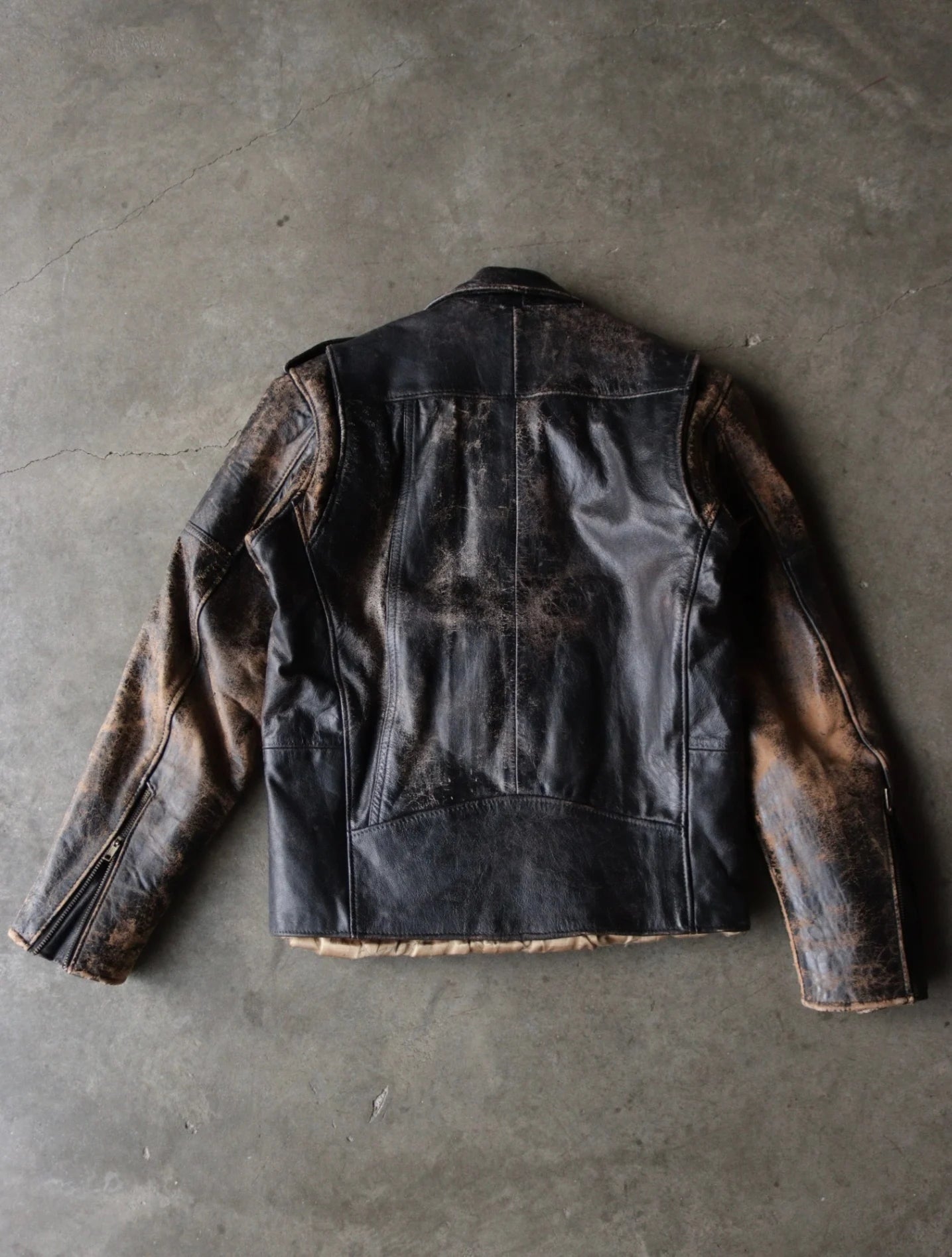 1980S D POCKET LEATHER JACKET