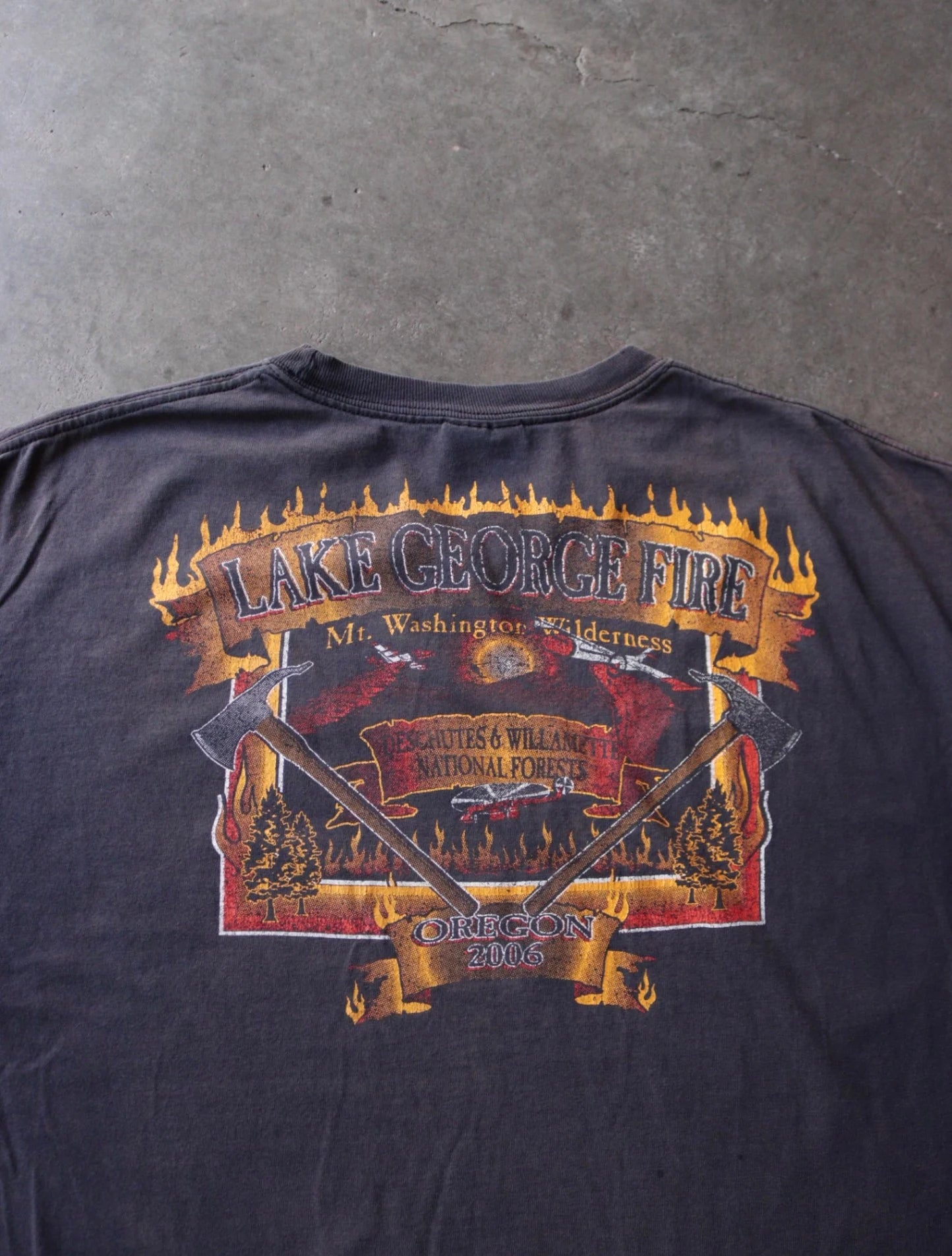 2000S LAKE GEORGE FIRE OREGON TEE