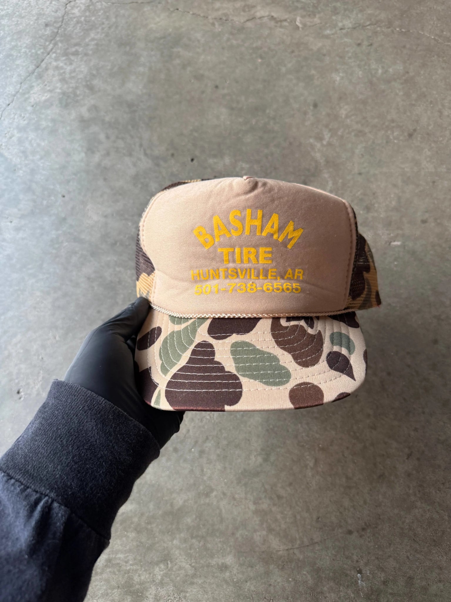 1990S BASHAM TIRE CAMO HAT