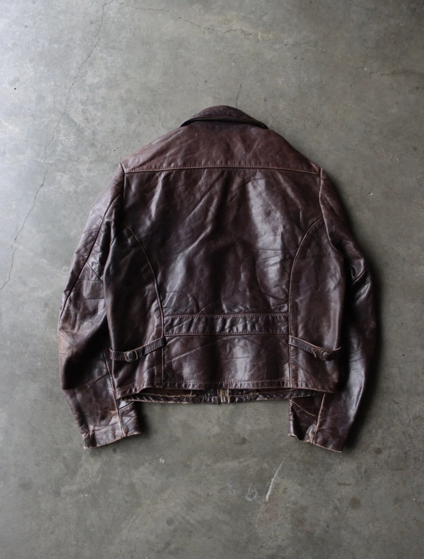 1980S BROWN LEATHER JACKET