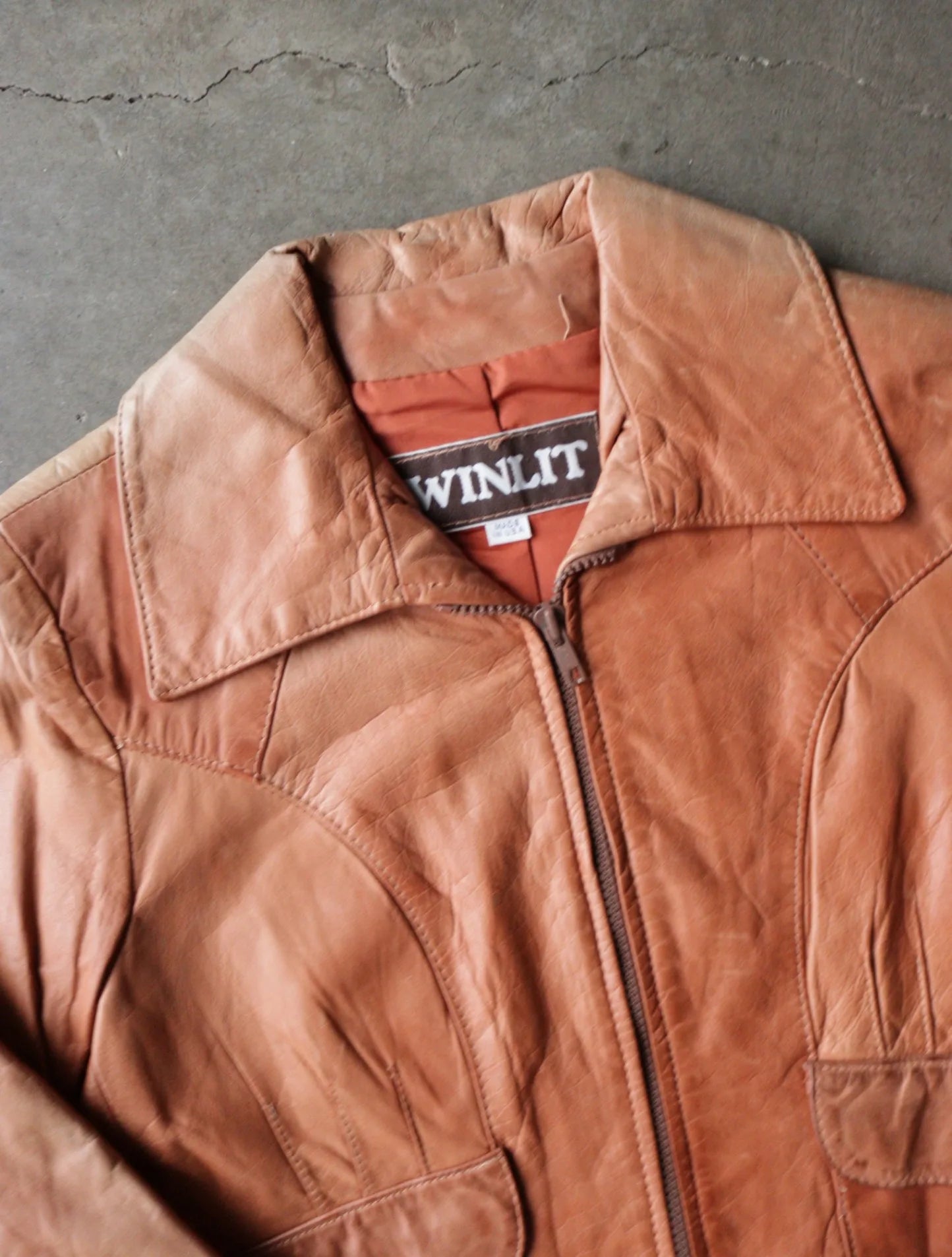 1970S CROPPED LEATHER JACKET