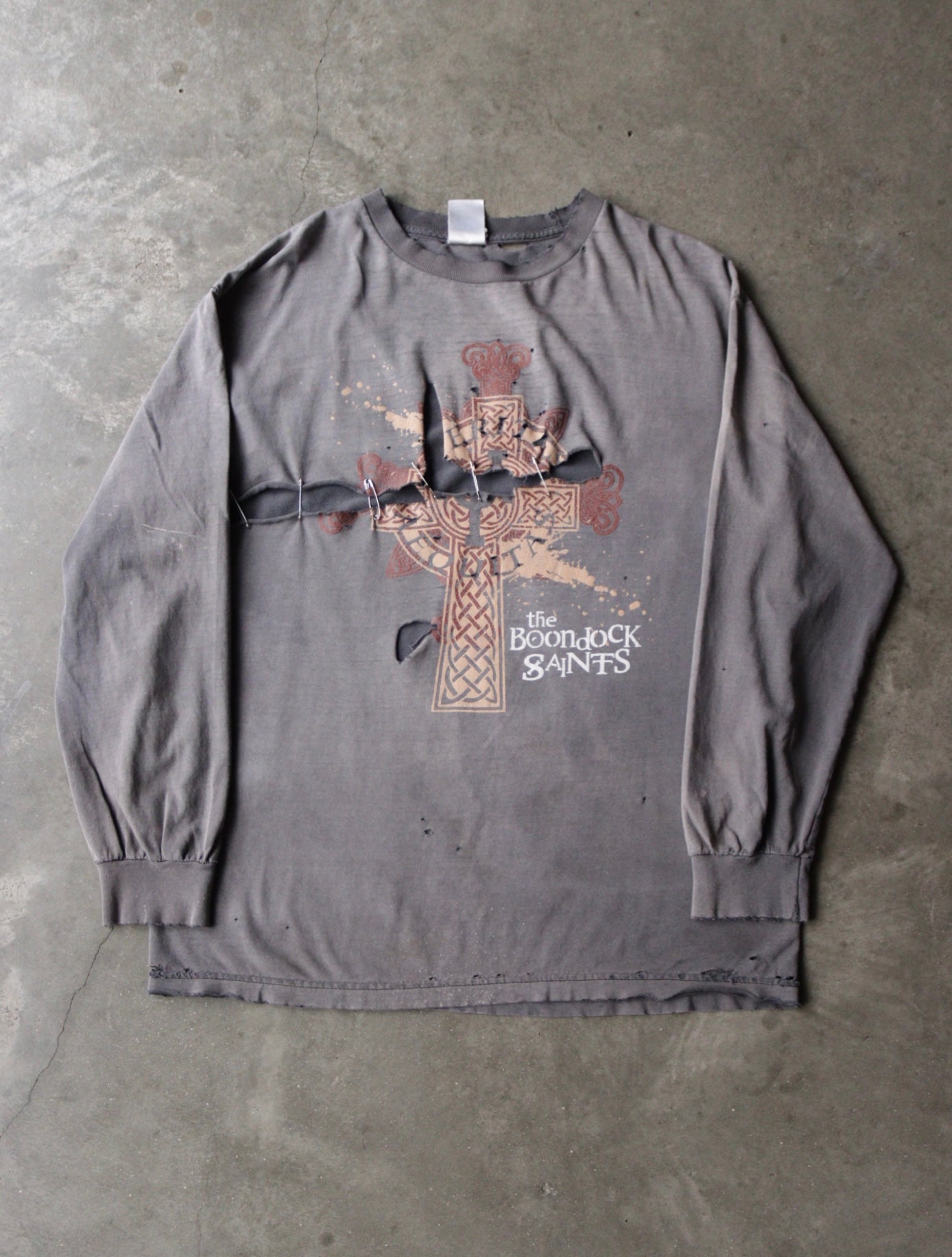 1990S THRASHED BOONDOCK SAINTS L/S TEE