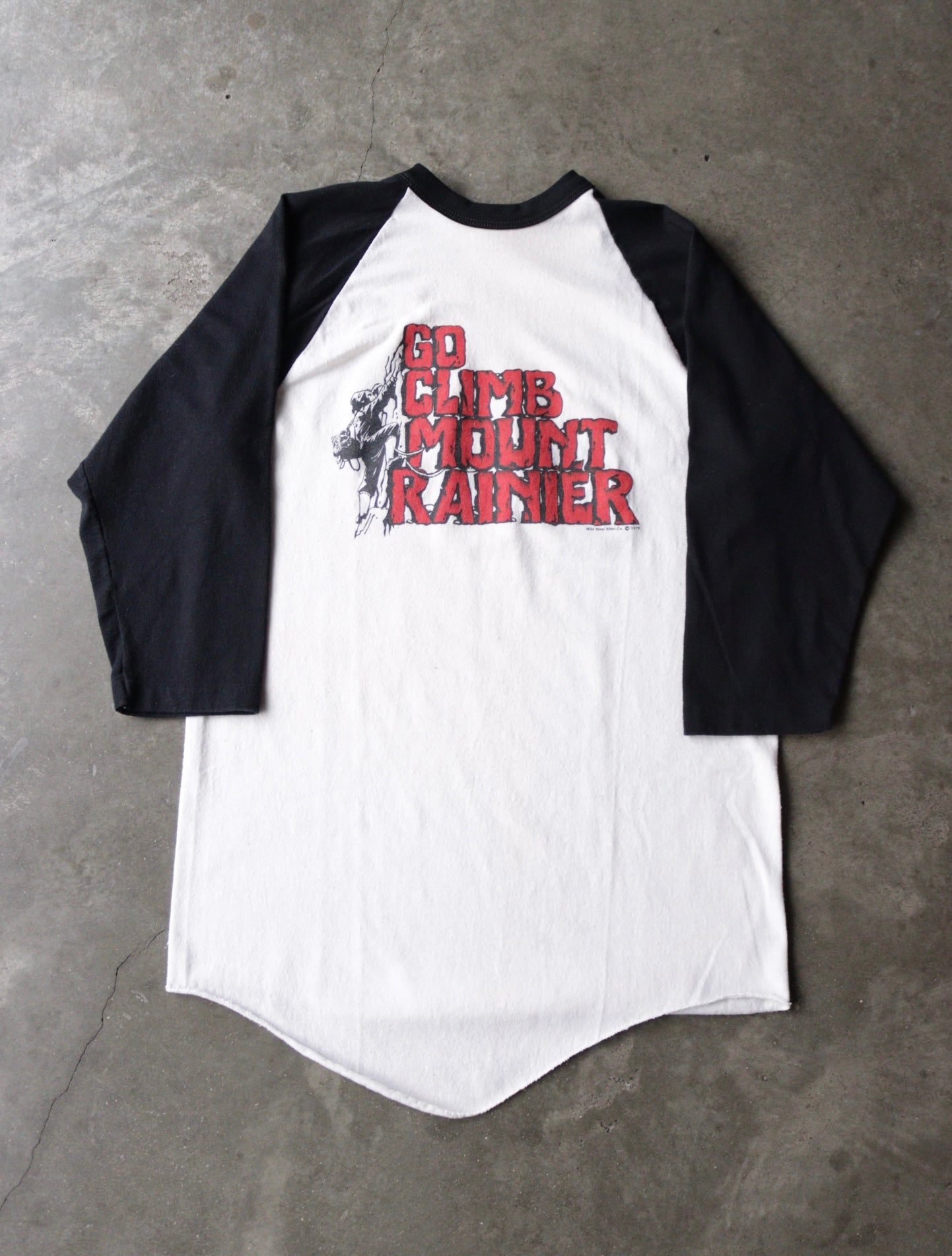 1970S GO CLIMB MT RAINIER RAGLAN TEE