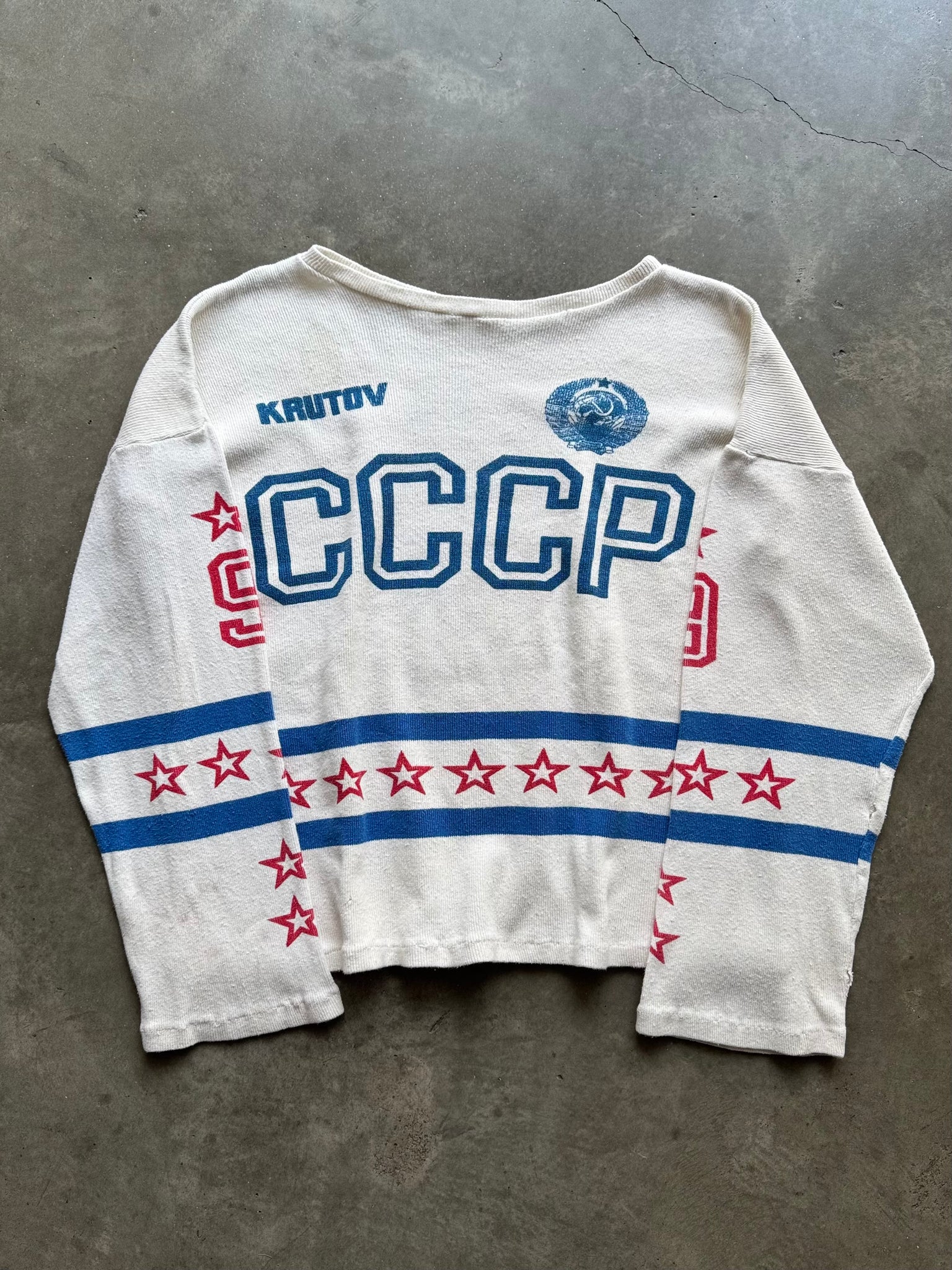 1980S CCCP SOVIET HOCKEY FAN JERSEY