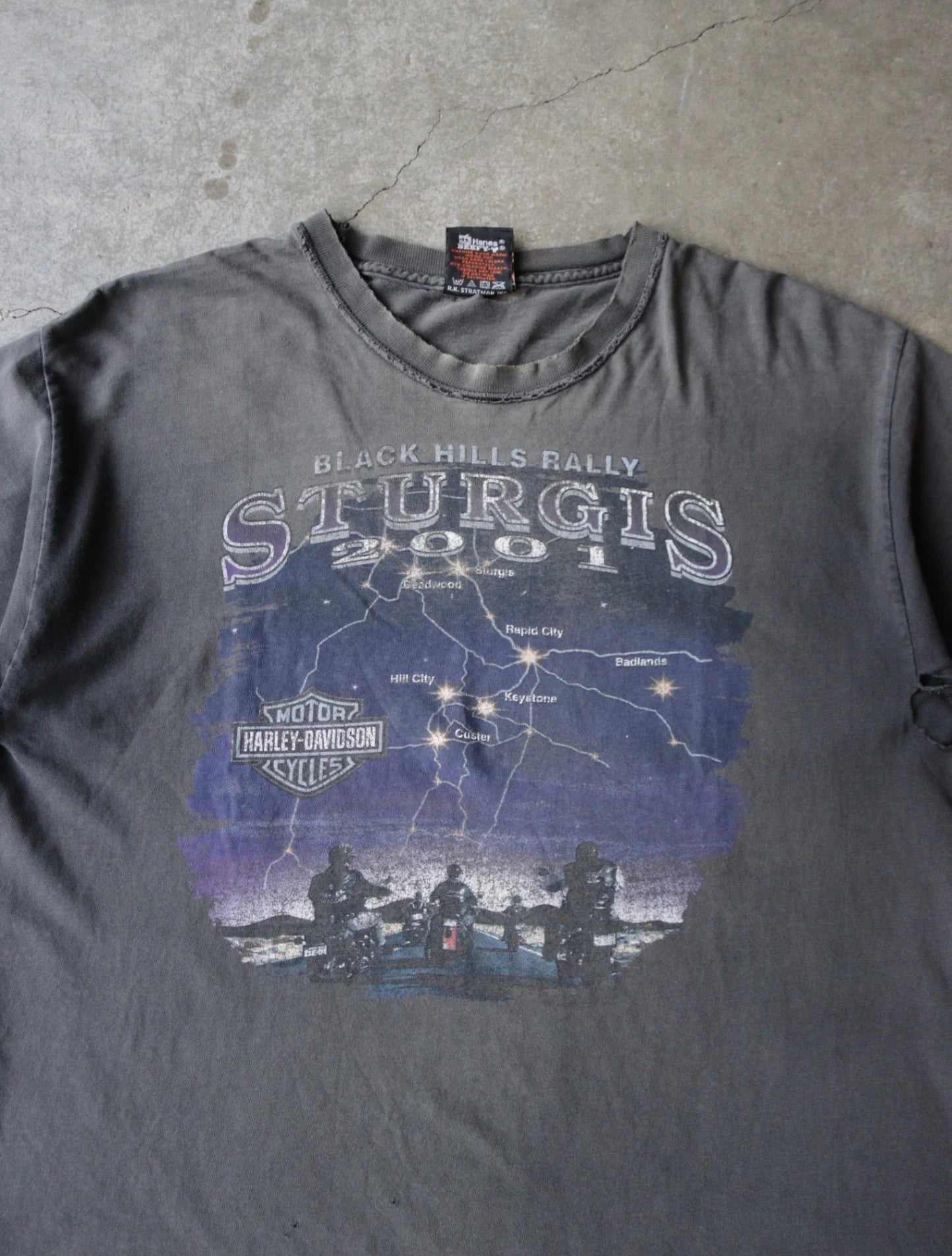 1990S FADED HARLEY STURGIS TEE