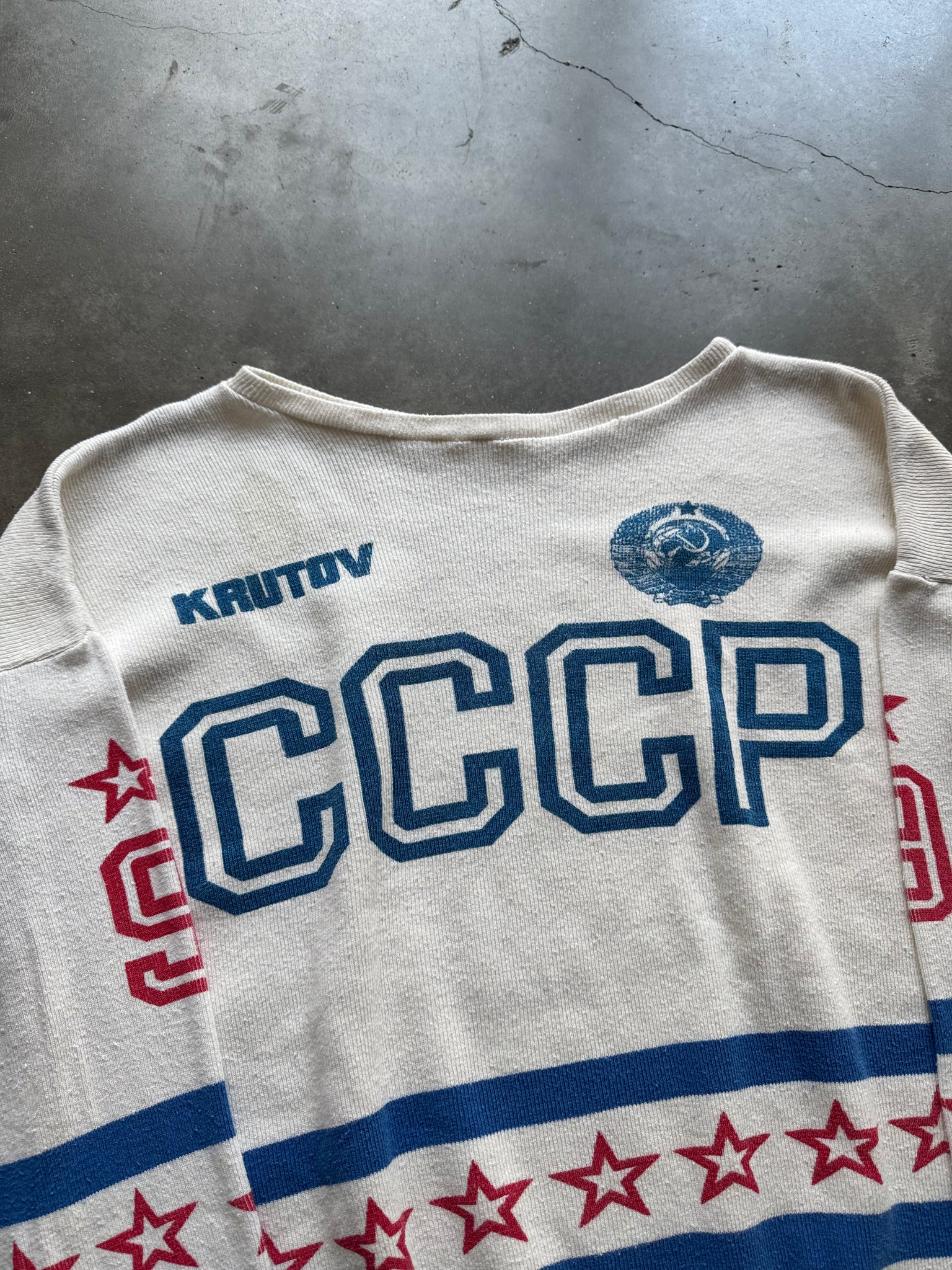 1980S CCCP SOVIET HOCKEY FAN JERSEY