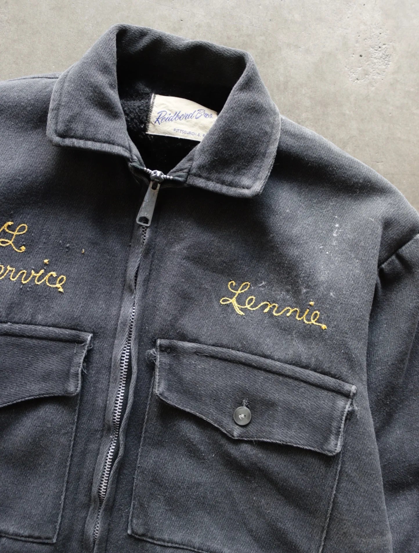 1950S CHAINSTITCH REPAIRED LENNIE WORK JACKET