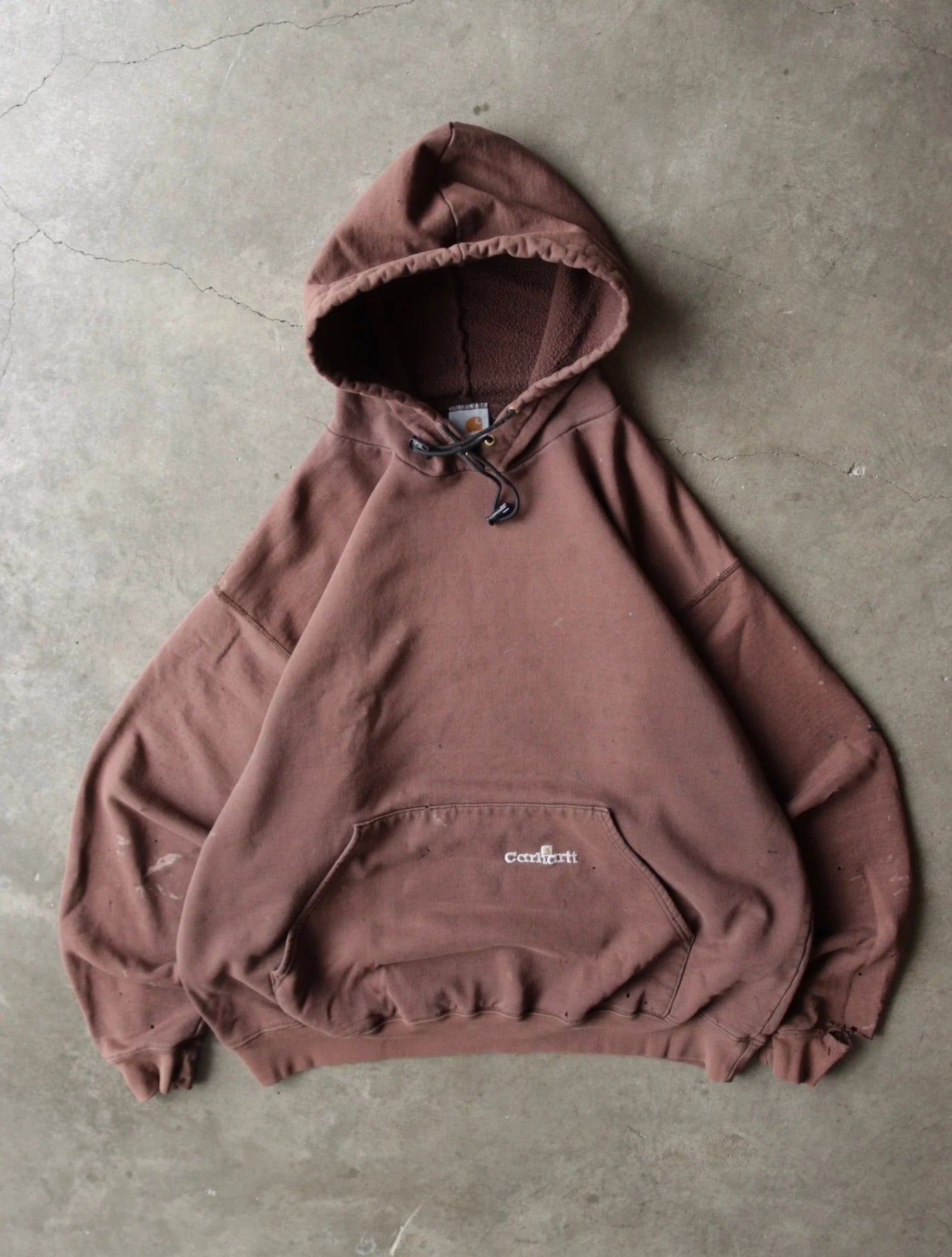 1990S FADED CARHARTT HOODED SWEATSHIRT