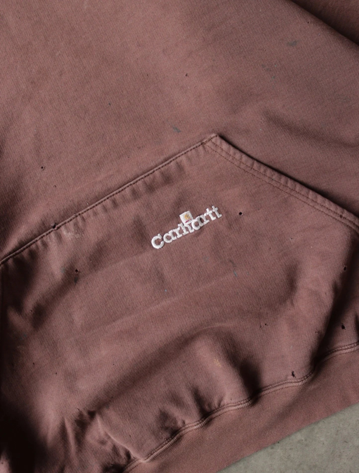 1990S FADED CARHARTT HOODED SWEATSHIRT