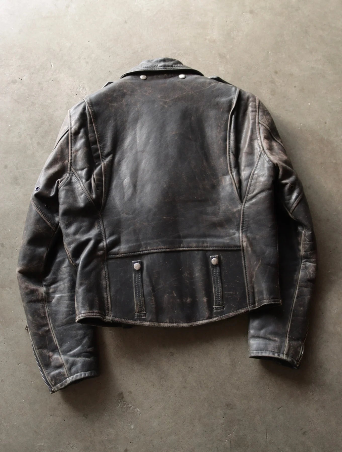 1970S HARLEY LEATHER BIKER JACKET