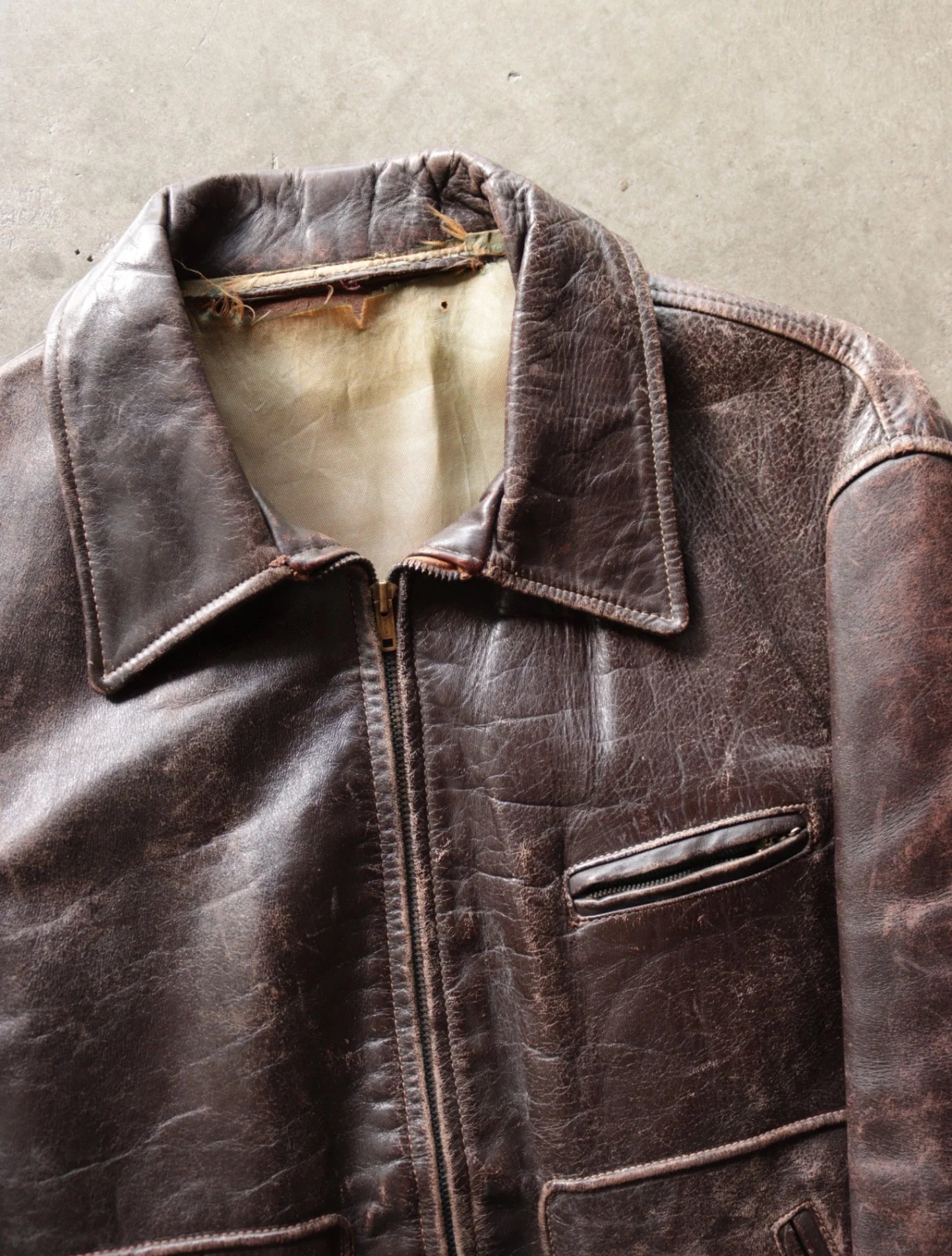 1950S HORSE HIDE LEATHER JACKET