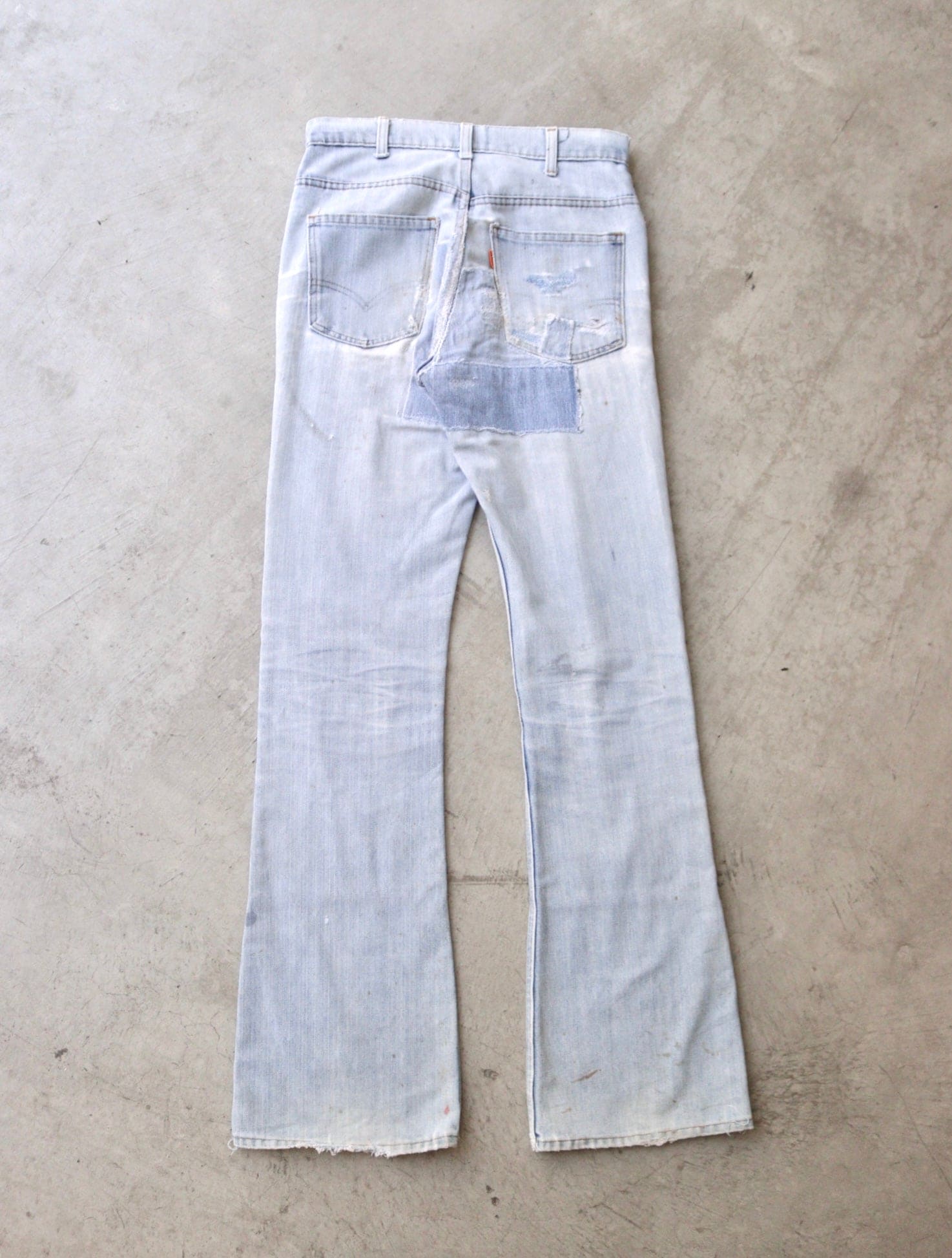 1970S LEVI'S 646 PATCHWORK REPAIRED DENIM PANTS – TWO FOLD