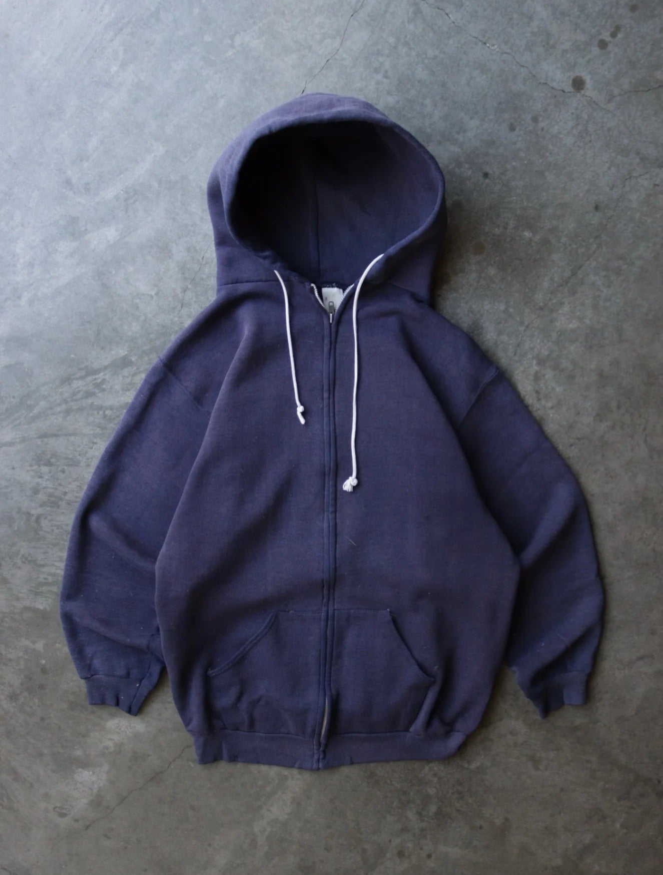 1980S ZIP UP HOODED SWEATSHIRT