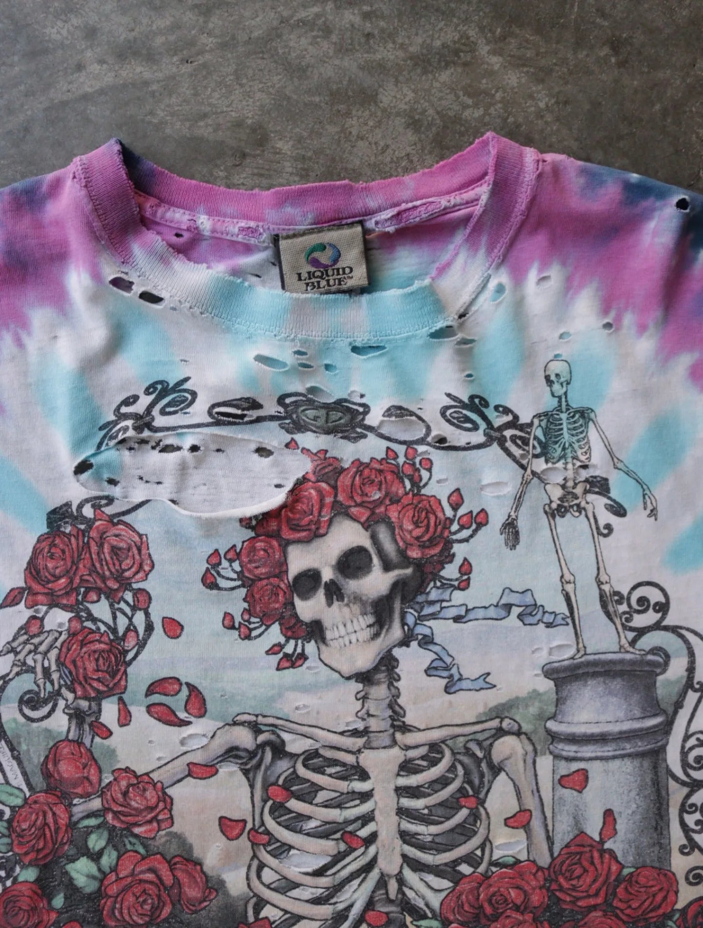 1990S GRATEFUL DEAD DISTRESSED BAND TEE