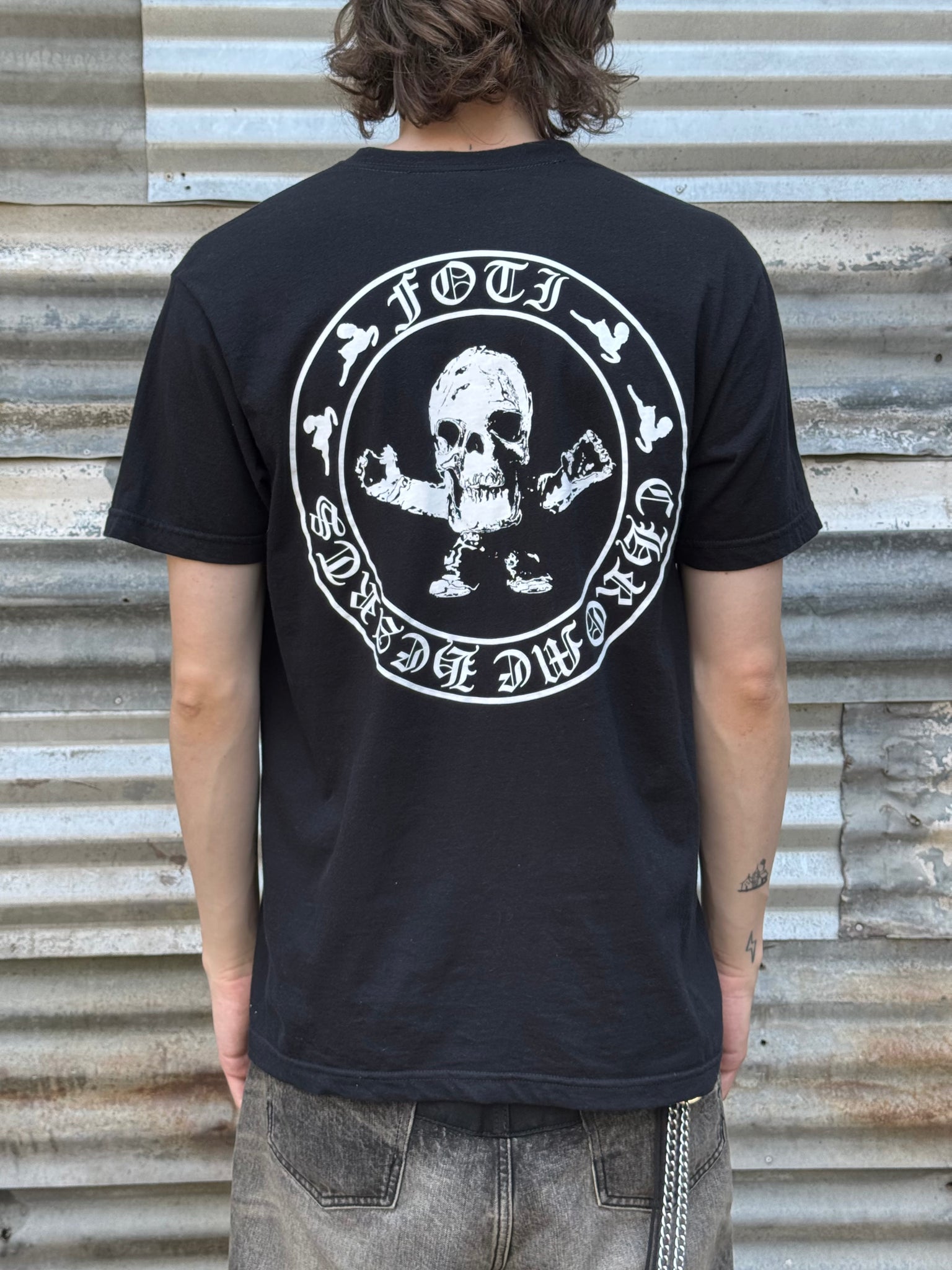 2000S CHROME HEARTS FOTI SKELETON TEE