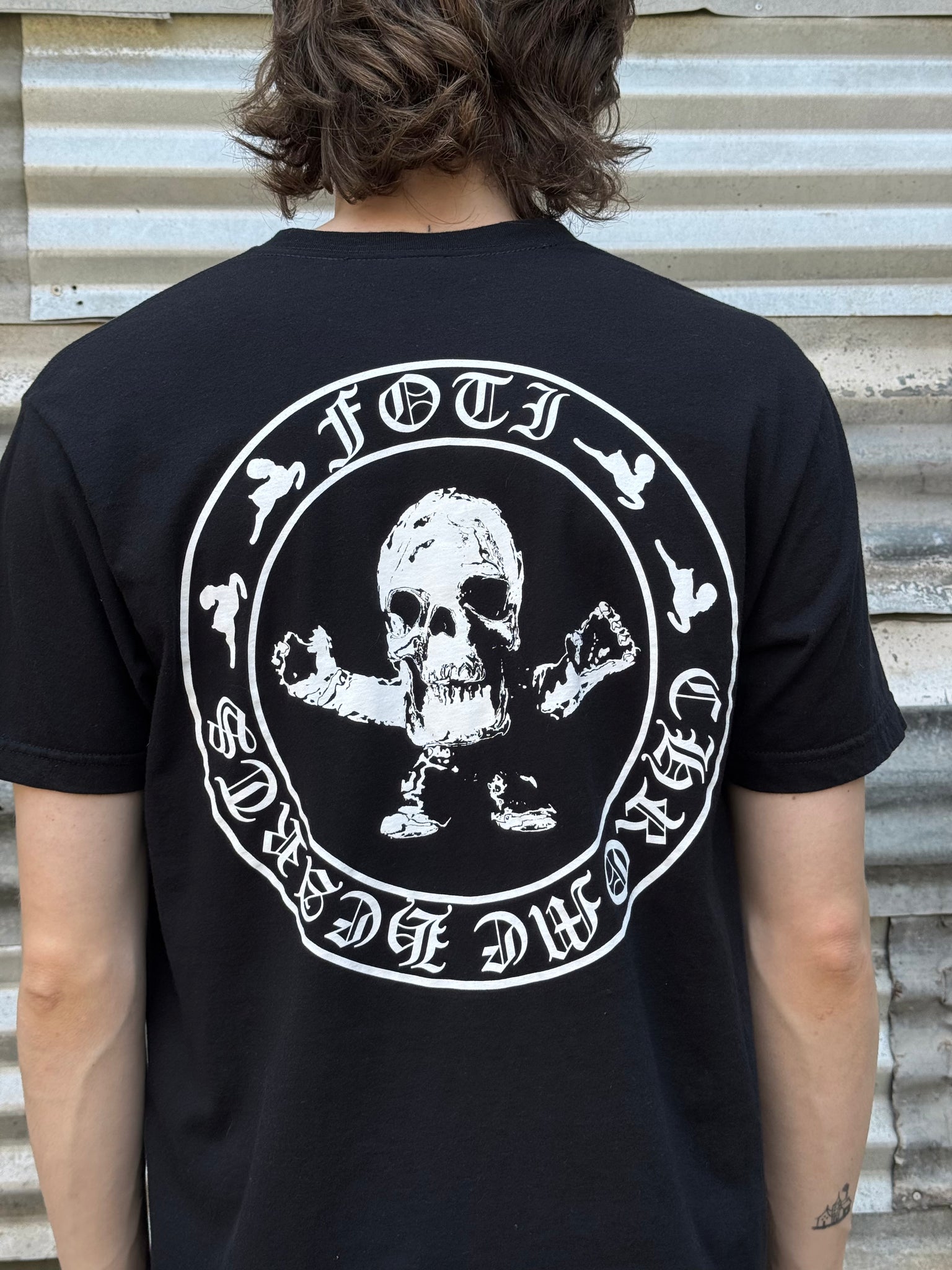 2000S CHROME HEARTS FOTI SKELETON TEE
