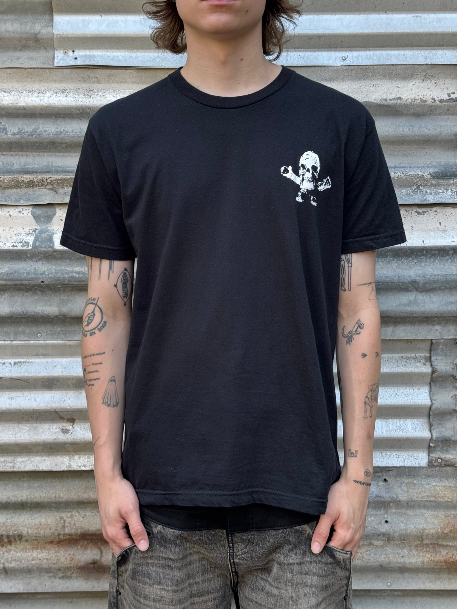 2000S CHROME HEARTS FOTI SKELETON TEE