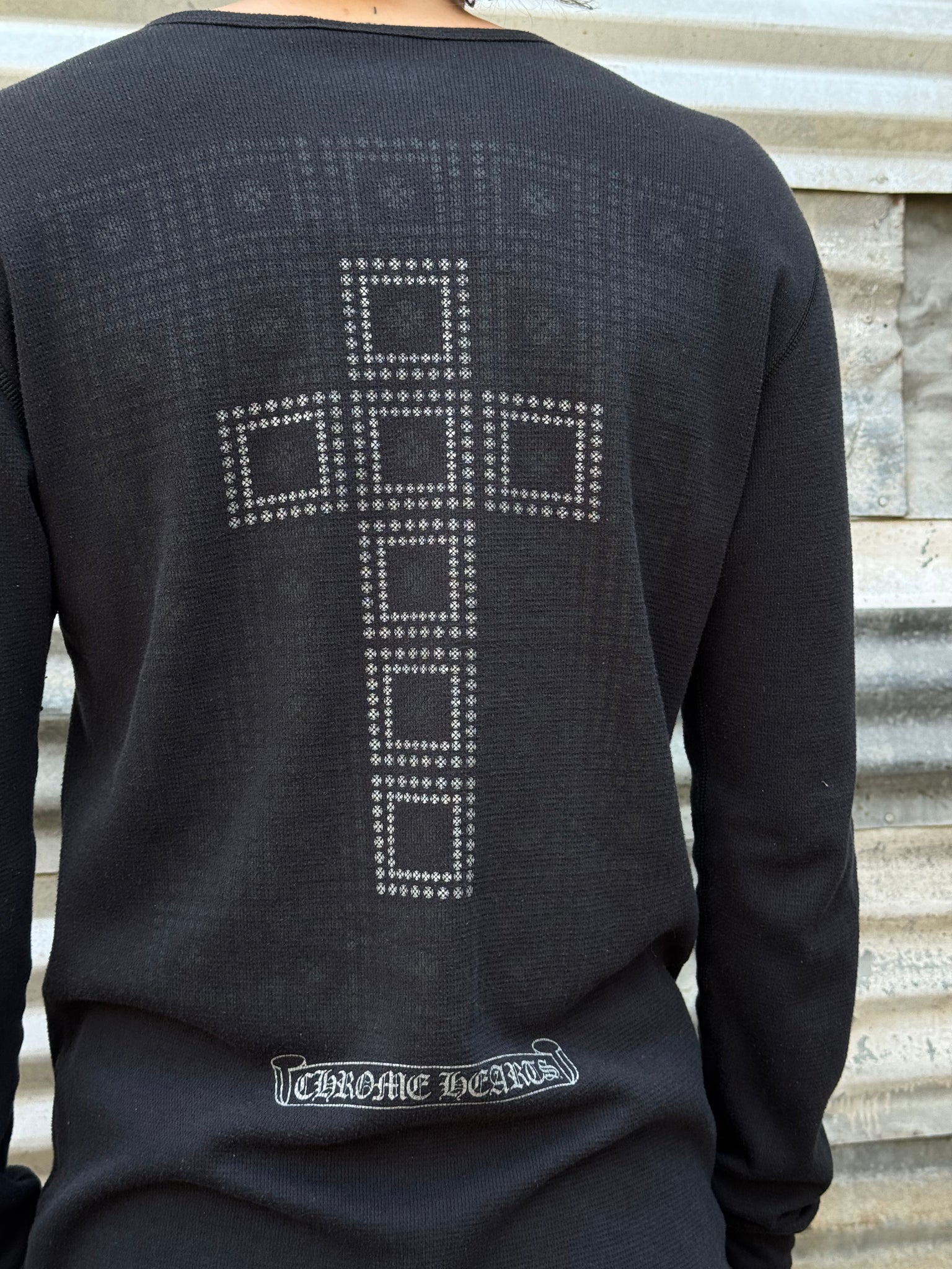 2000S CHROME HEARTS CROSS THERMAL L/S TEE